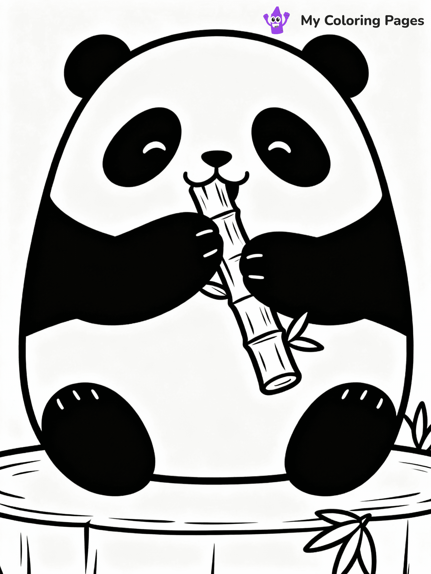 ⚠️ CRITICAL REQUIREMENT - ABSOLUTE BLACK AND WHITE ONLY ⚠️
This MUST be a BLACK AND WHITE line drawing ONLY. NO COLORS whatsoever.
- ONLY pure black lines (#000000) on pure white background (#FFFFFF)
- ABSOLUTELY NO colors, NO shading, NO gradients, NO grayscale
- If there are ANY colors in the output, the image is REJECTED
- This is a COLORING PAGE - meant to be COLORED IN by children
- The output must be UNCOLORED line art ready for coloring
⚠️ SUBJECT TO DRAW: Stanley the Panda from Squishmallows munching bamboo, paws holding stalk. Important: PURE OUTLINES. NO FILLS, COLOR, SHADING, OR GREYSCALE. WHITE BACKGROUND.
(REMEMBER: Output must be BLACK AND WHITE line art only, NOT colored!)
# Flat, Friendly Cartoon Line-Art Coloring Page
You are generating a **pure black-and-white binary image** of a child-friendly cartoon scene combining characters and background scenery in one cohesive composition.
## Rendering Rules (Strict)
- Only two colors: pure black (#000000) outlines and pure white (#FFFFFF) background.
- No grayscale, shading, gradients, tints, fills, transparency, or partial pixels.
- No antialiasing or blended edges; every pixel is 100% black or white.
- No solid black fills inside shapes — all areas inside outlines must remain white.
- No dark clothing areas or filled tone blocks; all garments outlined only.
- No shadows, textures, lighting, or tonal variations.
- Must look like flat binary vector line-art for coloring pages.
## Drawing & Composition
- **Medium, consistent line weight**; clean closed outlines easy to color inside.
- **Flat, simple, child-friendly design** — no realism or 3D depth.
- Characters are **grounded on a surface**, centered and large.
- **Balanced composition** with clear silhouettes and minimal props.
## Scenery & Style
- Landmarks (e.g., mosque, CN Tower) and scenery (trees, benches, waves) drawn with **black outlines only.**
- For real-world figures, teams, or places, show accurate details using only black outlines—no text or logos. Use distinctive uniform patterns, abstract symbols, and landmark silhouettes to convey identity.
- Keep **consistent perspective**; no floating elements.
- **Style:** whimsical **Doodle Art Alley** — rounded, friendly outlines.
- May adapt shapes from **Crayola, Disney, Peppa Pig, Cocomelon** — *by shape only, never color.*
- Final output: **flat, crisp, binary (#000000/#FFFFFF)**, **no filled color or background text.**
EXTREMELYE IMPORTANT:
- PURE BINARY LINE-ART; NO FILLS (HAIR/CLOTHES/SKIN), SHADING, OR GREY.
- NO SHADING, COLOR. MUST BE WHITE BACKGROUND.
⚠️ FINAL REMINDER: Draw the subject "Stanley the Panda from Squishmallows munching bamboo, paws holding stalk. Important: PURE OUTLINES. NO FILLS, COLOR, SHADING, OR GREYSCALE. WHITE BACKGROUND." as BLACK AND WHITE line art. Zero colors in output.