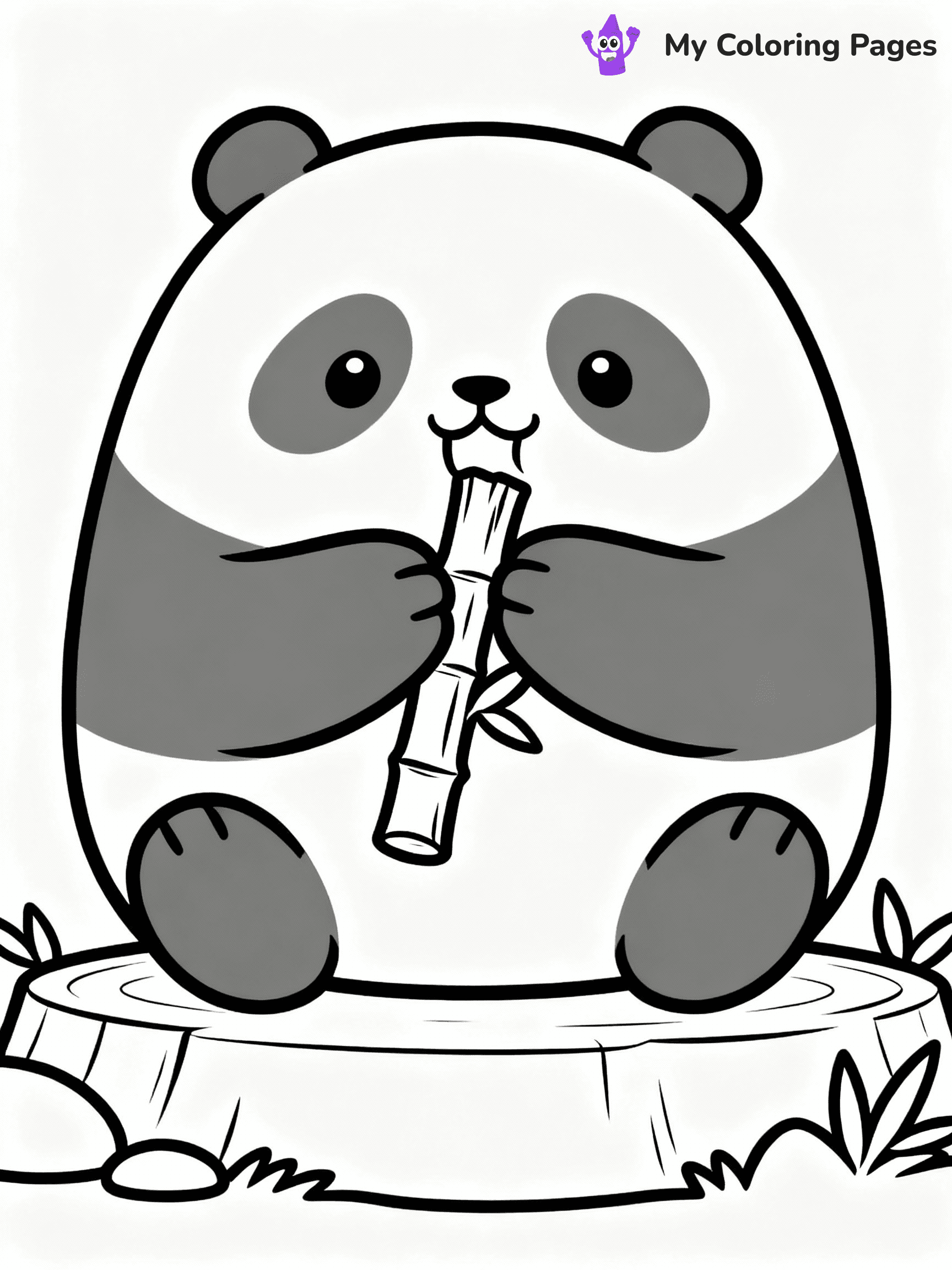 ⚠️ CRITICAL REQUIREMENT - ABSOLUTE BLACK AND WHITE ONLY ⚠️
This MUST be a BLACK AND WHITE line drawing ONLY. NO COLORS whatsoever.
- ONLY pure black lines (#000000) on pure white background (#FFFFFF)
- ABSOLUTELY NO colors, NO shading, NO gradients, NO grayscale
- If there are ANY colors in the output, the image is REJECTED
- This is a COLORING PAGE - meant to be COLORED IN by children
- The output must be UNCOLORED line art ready for coloring
⚠️ SUBJECT TO DRAW: Stanley the Panda from Squishmallows munching bamboo, paws holding stalk. Important: PURE OUTLINES. NO FILLS, COLOR, SHADING, OR GREYSCALE. WHITE BACKGROUND.
(REMEMBER: Output must be BLACK AND WHITE line art only, NOT colored!)
# Flat, Friendly Cartoon Line-Art Coloring Page
You are generating a **pure black-and-white binary image** of a child-friendly cartoon scene combining characters and background scenery in one cohesive composition.
## Rendering Rules (Strict)
- Only two colors: pure black (#000000) outlines and pure white (#FFFFFF) background.
- No grayscale, shading, gradients, tints, fills, transparency, or partial pixels.
- No antialiasing or blended edges; every pixel is 100% black or white.
- No solid black fills inside shapes — all areas inside outlines must remain white.
- No dark clothing areas or filled tone blocks; all garments outlined only.
- No shadows, textures, lighting, or tonal variations.
- Must look like flat binary vector line-art for coloring pages.
## Drawing & Composition
- **Medium, consistent line weight**; clean closed outlines easy to color inside.
- **Flat, simple, child-friendly design** — no realism or 3D depth.
- Characters are **grounded on a surface**, centered and large.
- **Balanced composition** with clear silhouettes and minimal props.
## Scenery & Style
- Landmarks (e.g., mosque, CN Tower) and scenery (trees, benches, waves) drawn with **black outlines only.**
- For real-world figures, teams, or places, show accurate details using only black outlines—no text or logos. Use distinctive uniform patterns, abstract symbols, and landmark silhouettes to convey identity.
- Keep **consistent perspective**; no floating elements.
- **Style:** whimsical **Doodle Art Alley** — rounded, friendly outlines.
- May adapt shapes from **Crayola, Disney, Peppa Pig, Cocomelon** — *by shape only, never color.*
- Final output: **flat, crisp, binary (#000000/#FFFFFF)**, **no filled color or background text.**
EXTREMELYE IMPORTANT:
- PURE BINARY LINE-ART; NO FILLS (HAIR/CLOTHES/SKIN), SHADING, OR GREY.
- NO SHADING, COLOR. MUST BE WHITE BACKGROUND.
⚠️ FINAL REMINDER: Draw the subject "Stanley the Panda from Squishmallows munching bamboo, paws holding stalk. Important: PURE OUTLINES. NO FILLS, COLOR, SHADING, OR GREYSCALE. WHITE BACKGROUND." as BLACK AND WHITE line art. Zero colors in output.