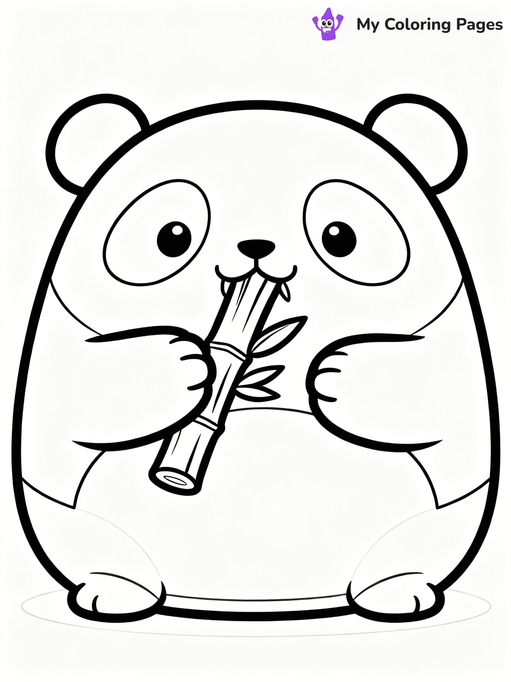 ⚠️ CRITICAL REQUIREMENT - ABSOLUTE BLACK AND WHITE ONLY ⚠️
This MUST be a BLACK AND WHITE line drawing ONLY. NO COLORS whatsoever.
- ONLY pure black lines (#000000) on pure white background (#FFFFFF)
- ABSOLUTELY NO colors, NO shading, NO gradients, NO grayscale
- If there are ANY colors in the output, the image is REJECTED
- This is a COLORING PAGE - meant to be COLORED IN by children
- The output must be UNCOLORED line art ready for coloring
⚠️ SUBJECT TO DRAW: Stanley the Panda from Squishmallows munching bamboo, paws holding stalk. Important: PURE OUTLINES. NO FILLS, COLOR, SHADING, OR GREYSCALE. WHITE BACKGROUND.
(REMEMBER: Output must be BLACK AND WHITE line art only, NOT colored!)
# Flat, Friendly Cartoon Line-Art Coloring Page
You are generating a **pure black-and-white binary image** of a child-friendly cartoon scene combining characters and background scenery in one cohesive composition.
## Rendering Rules (Strict)
- Only two colors: pure black (#000000) outlines and pure white (#FFFFFF) background.
- No grayscale, shading, gradients, tints, fills, transparency, or partial pixels.
- No antialiasing or blended edges; every pixel is 100% black or white.
- No solid black fills inside shapes — all areas inside outlines must remain white.
- No dark clothing areas or filled tone blocks; all garments outlined only.
- No shadows, textures, lighting, or tonal variations.
- Must look like flat binary vector line-art for coloring pages.
## Drawing & Composition
- **Medium, consistent line weight**; clean closed outlines easy to color inside.
- **Flat, simple, child-friendly design** — no realism or 3D depth.
- Characters are **grounded on a surface**, centered and large.
- **Balanced composition** with clear silhouettes and minimal props.
## Scenery & Style
- Landmarks (e.g., mosque, CN Tower) and scenery (trees, benches, waves) drawn with **black outlines only.**
- For real-world figures, teams, or places, show accurate details using only black outlines—no text or logos. Use distinctive uniform patterns, abstract symbols, and landmark silhouettes to convey identity.
- Keep **consistent perspective**; no floating elements.
- **Style:** whimsical **Doodle Art Alley** — rounded, friendly outlines.
- May adapt shapes from **Crayola, Disney, Peppa Pig, Cocomelon** — *by shape only, never color.*
- Final output: **flat, crisp, binary (#000000/#FFFFFF)**, **no filled color or background text.**
EXTREMELYE IMPORTANT:
- PURE BINARY LINE-ART; NO FILLS (HAIR/CLOTHES/SKIN), SHADING, OR GREY.
- NO SHADING, COLOR. MUST BE WHITE BACKGROUND.
⚠️ FINAL REMINDER: Draw the subject "Stanley the Panda from Squishmallows munching bamboo, paws holding stalk. Important: PURE OUTLINES. NO FILLS, COLOR, SHADING, OR GREYSCALE. WHITE BACKGROUND." as BLACK AND WHITE line art. Zero colors in output.