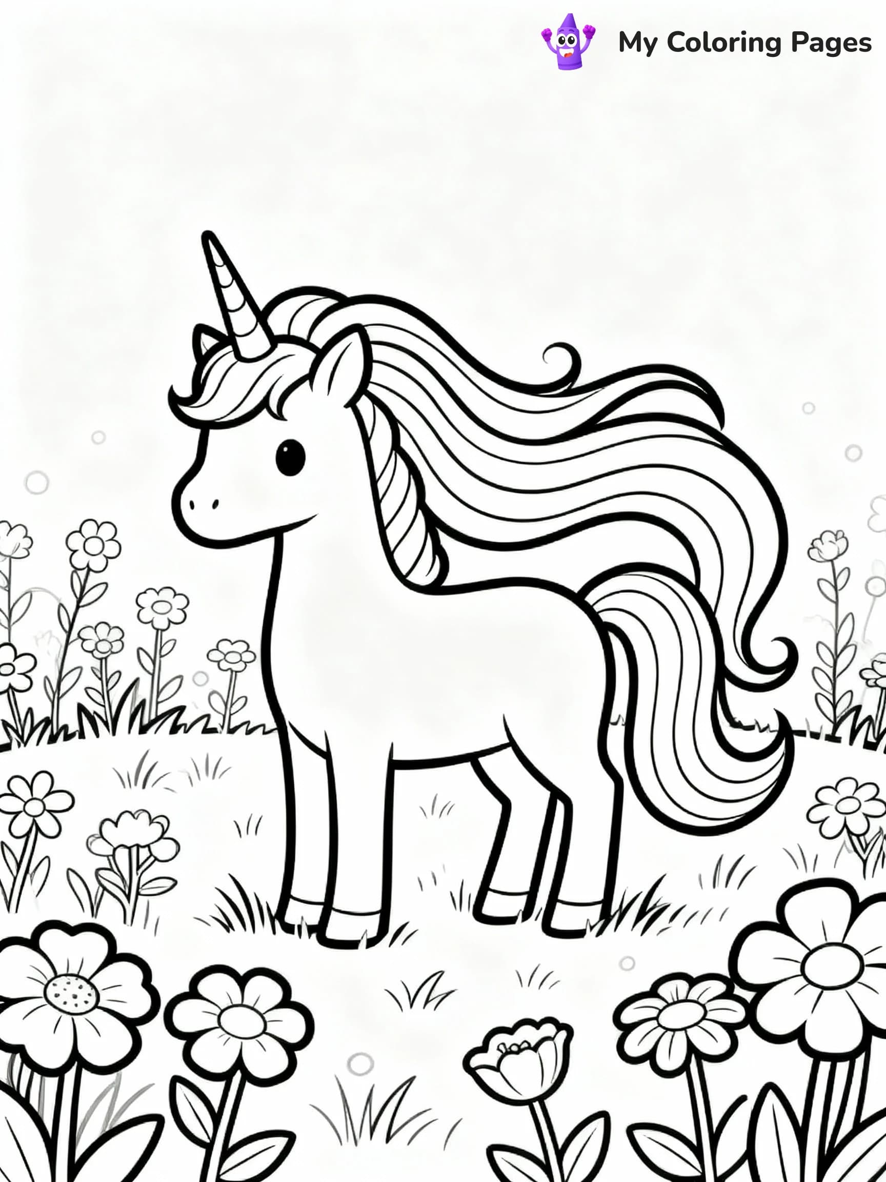 Cute Coloring Pages - 1