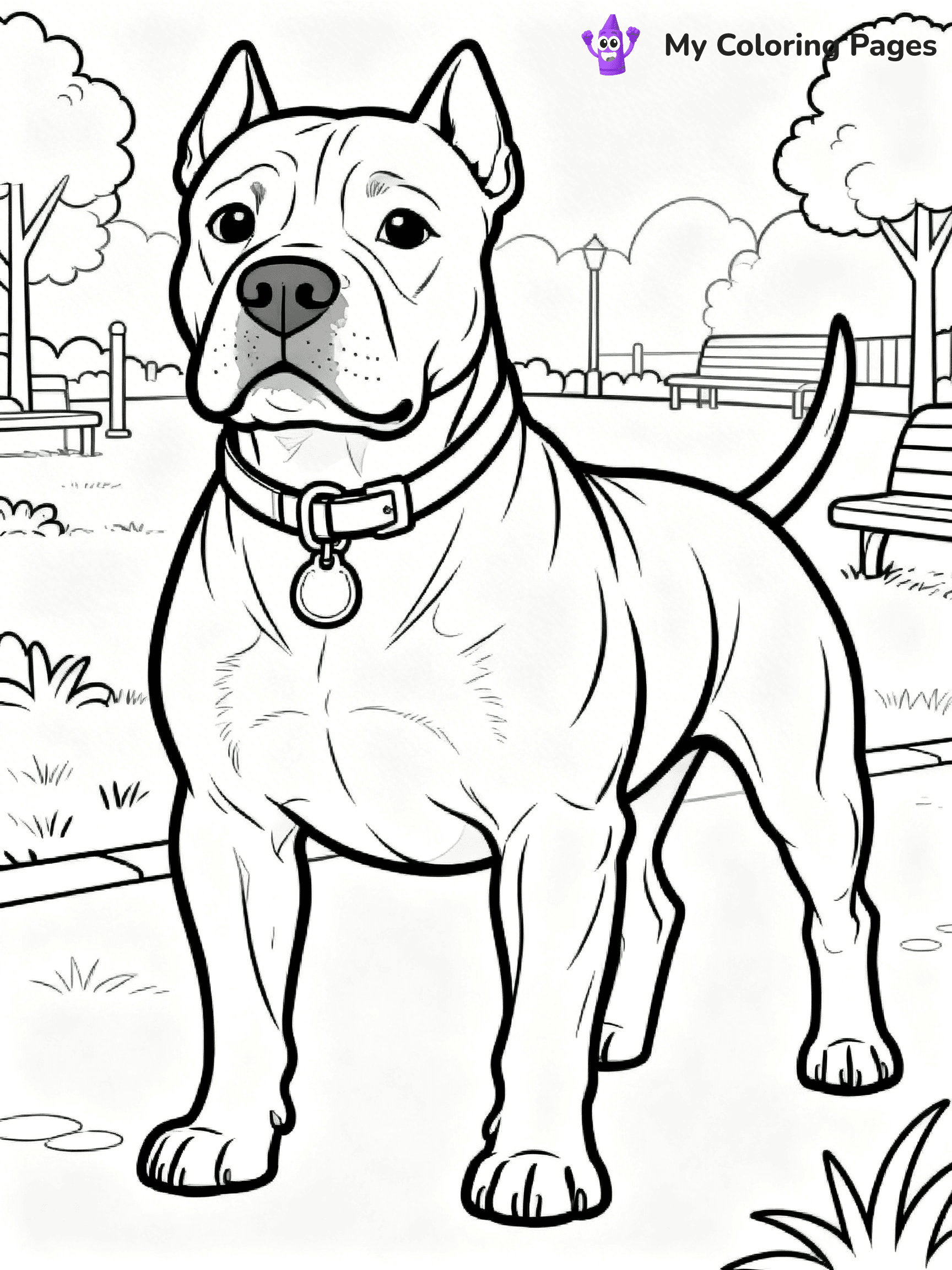 Pitbull Coloring Pages - 23