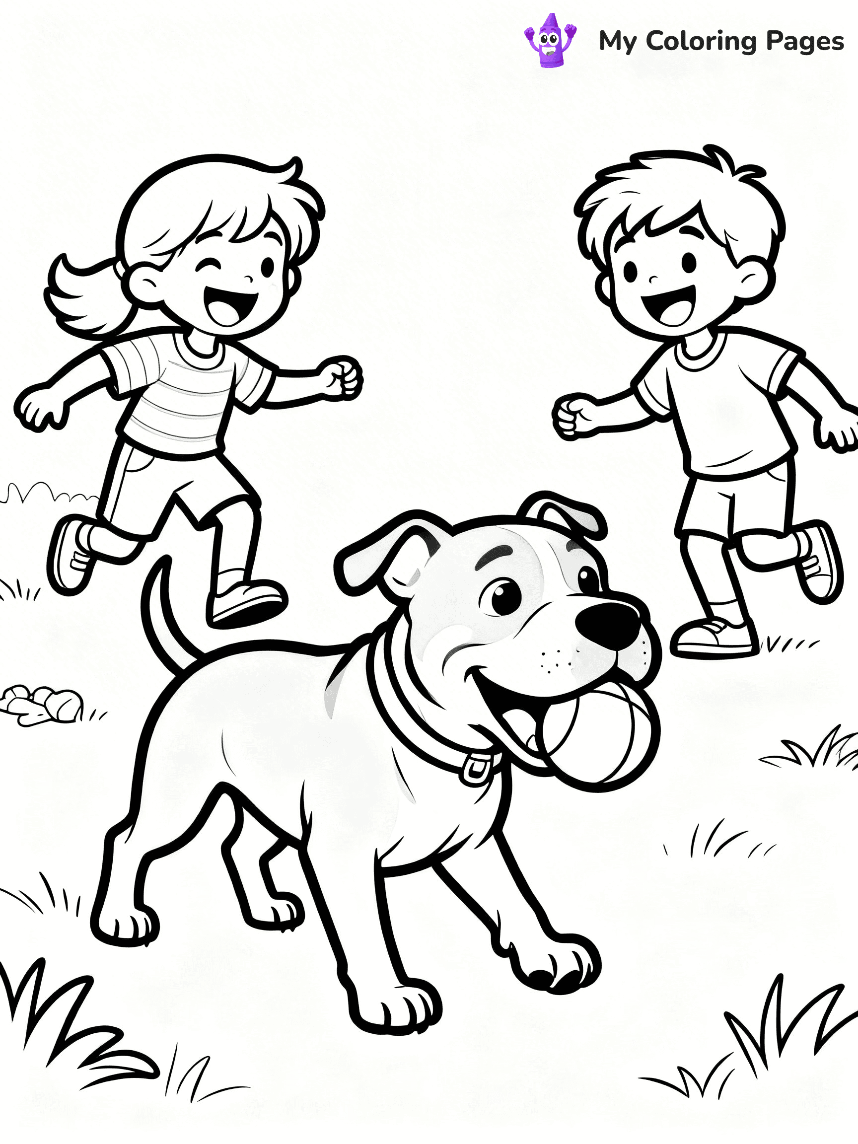Pitbull Coloring Pages - 18