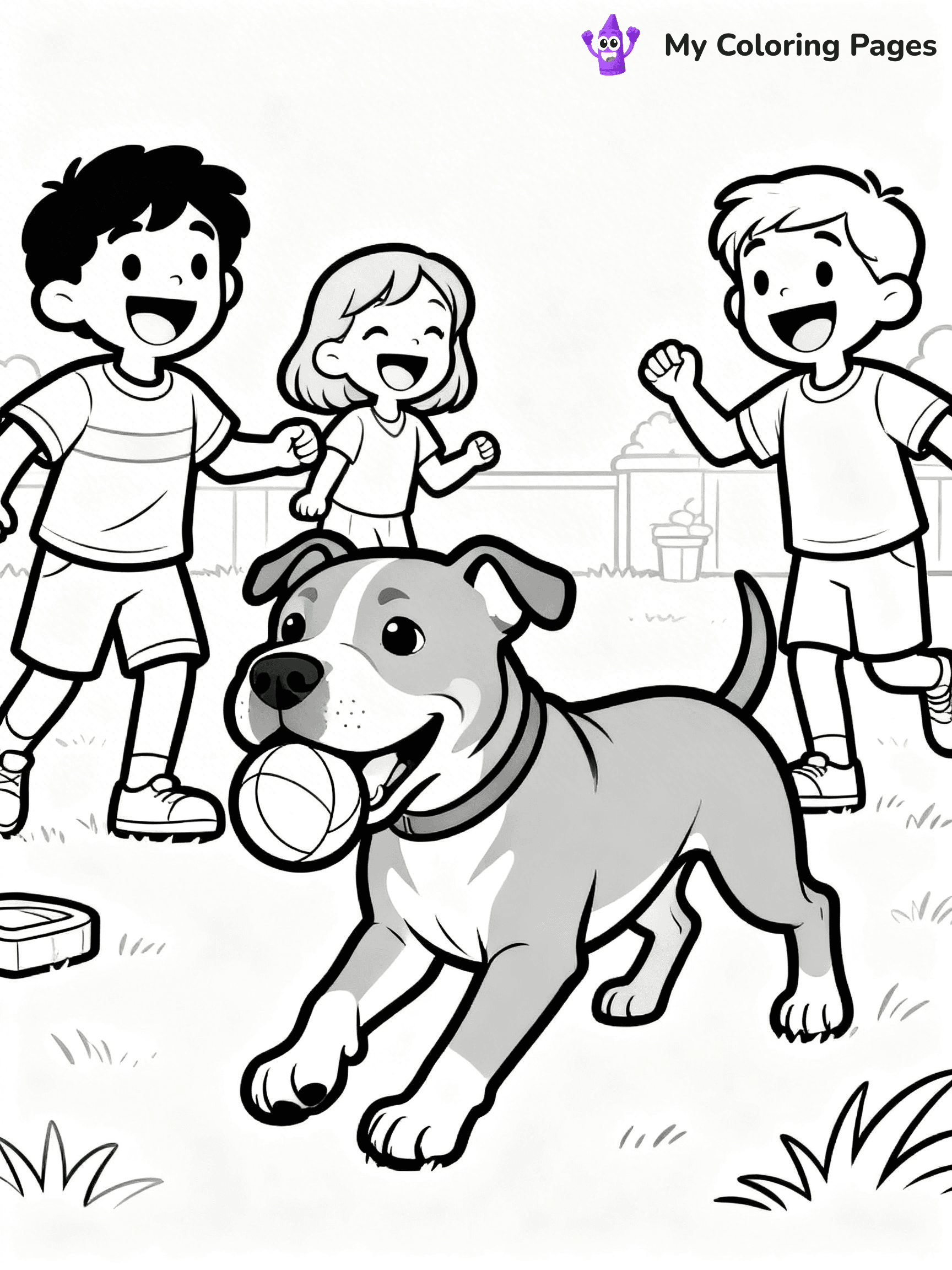Pitbull Coloring Pages - 17