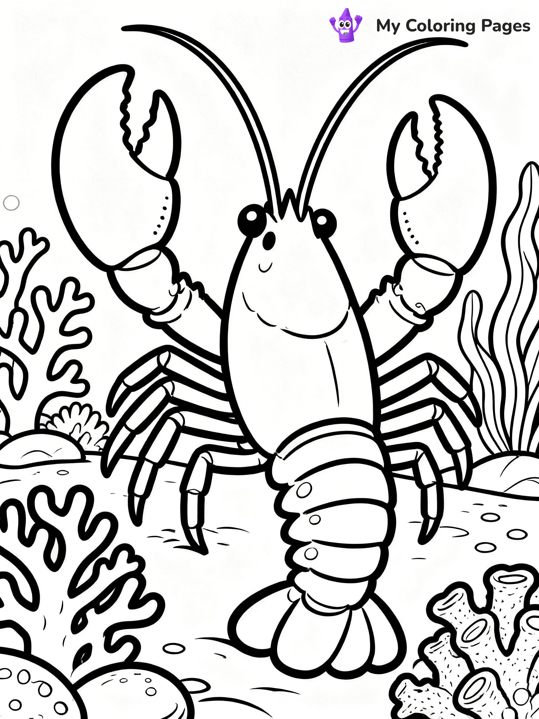 Lobster Coloring Pages - 50