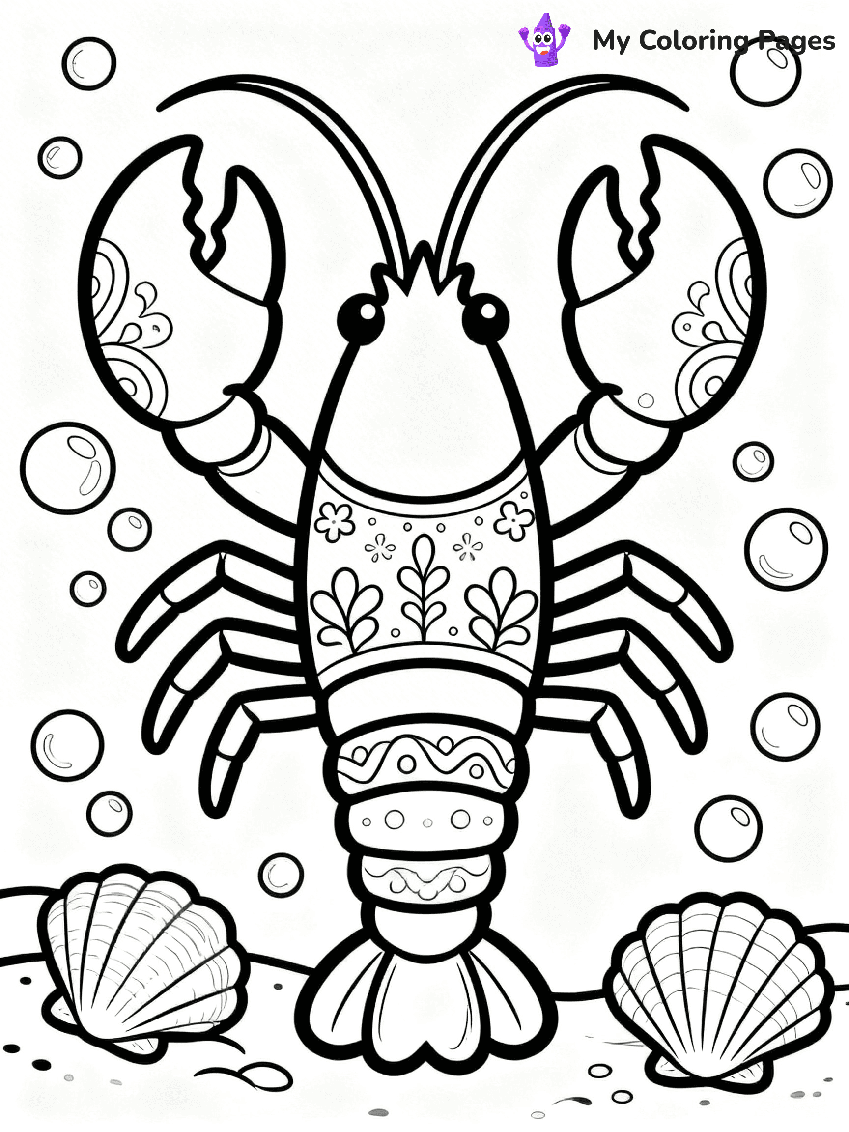 Lobster Coloring Pages - 23
