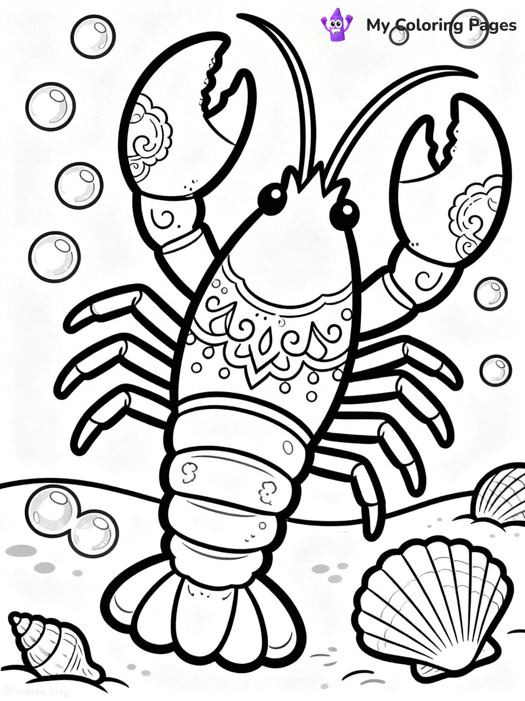 Lobster Coloring Pages - 11