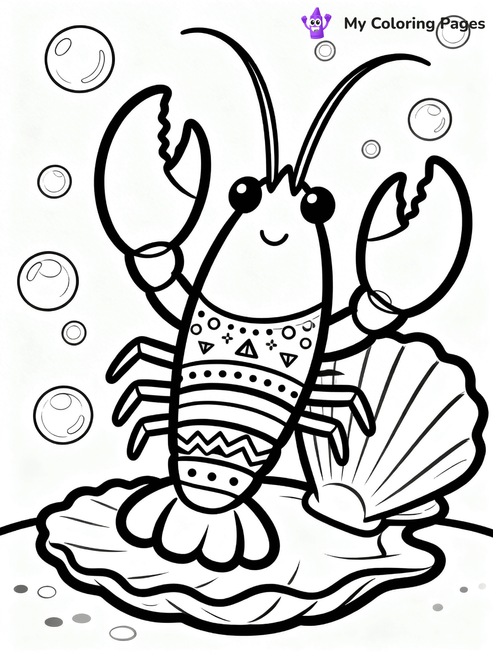 Lobster Coloring Pages - 8