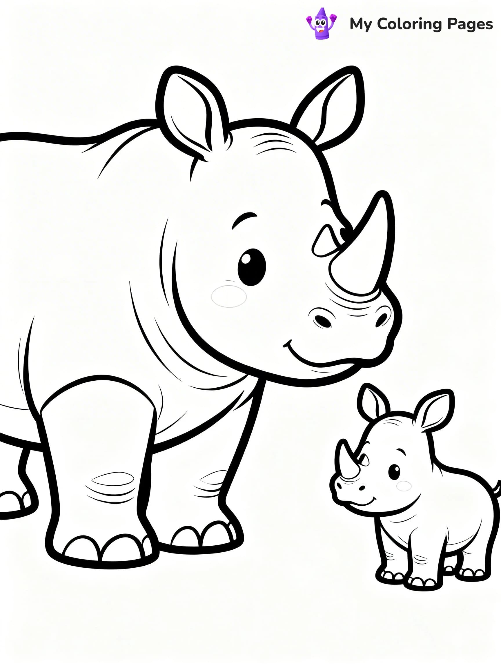 Rhino Coloring Pages - 15