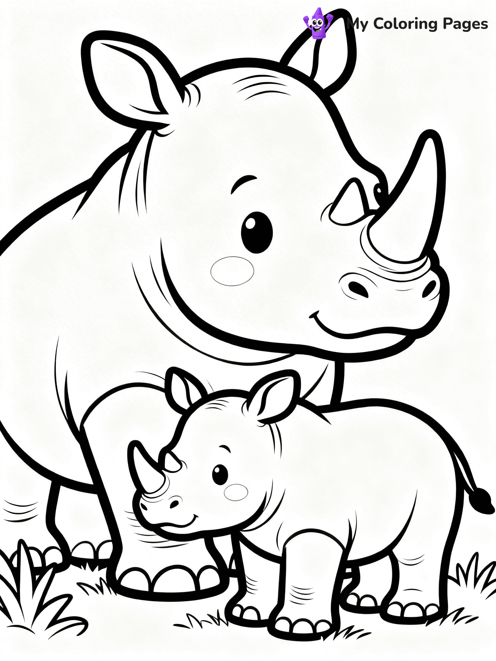 Rhino Coloring Pages - 14