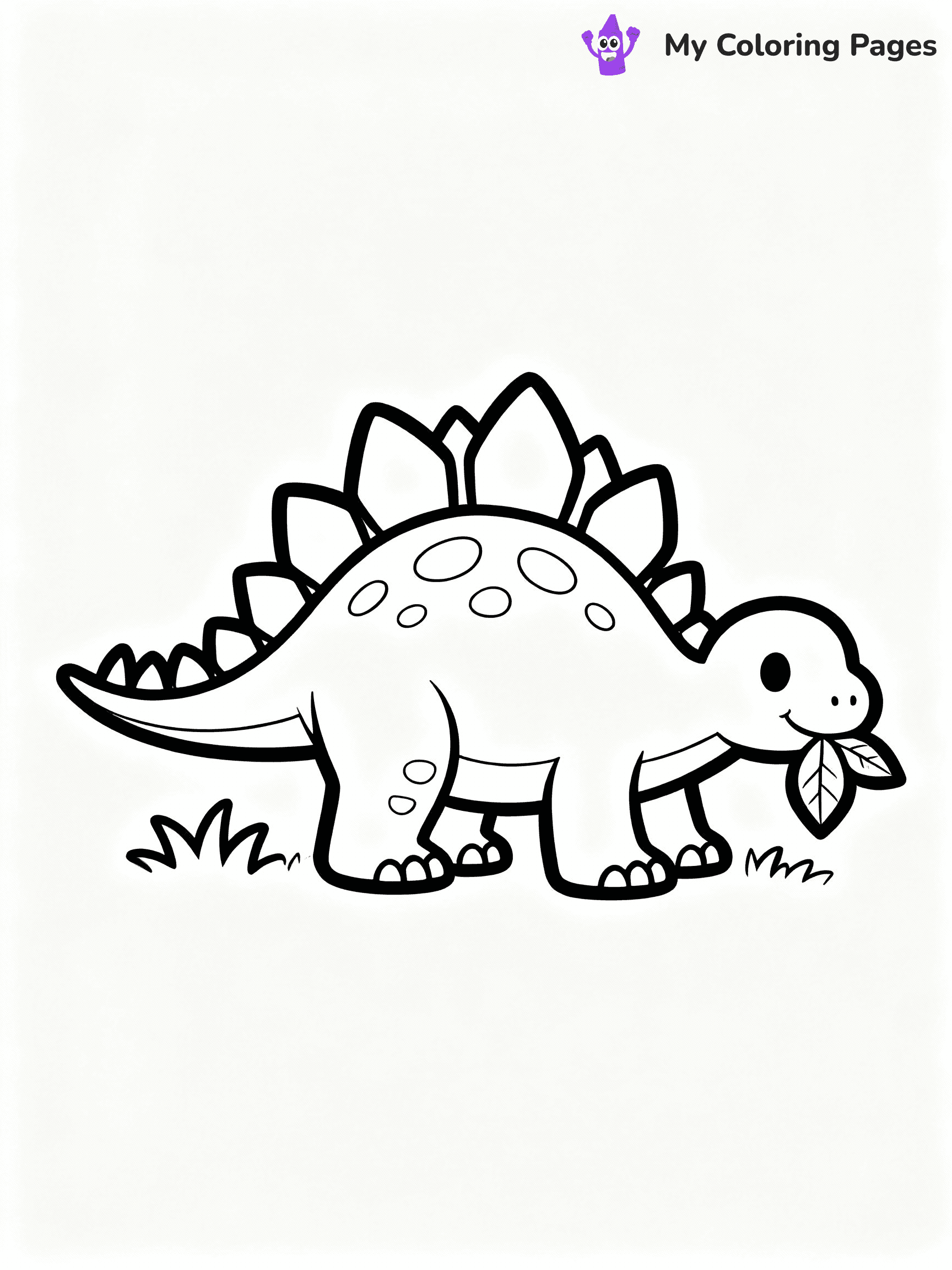 Cute Dinosaur Coloring Pages - 73