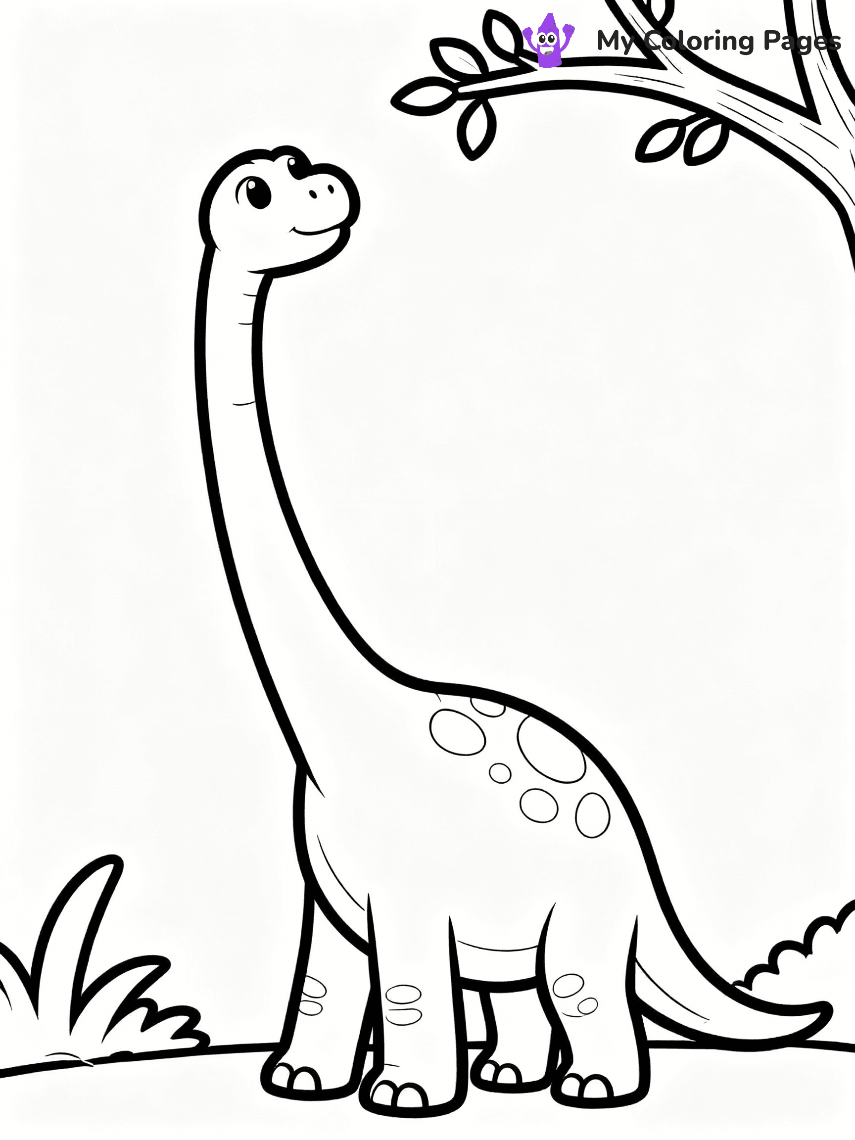 Cute Dinosaur Coloring Pages - 58
