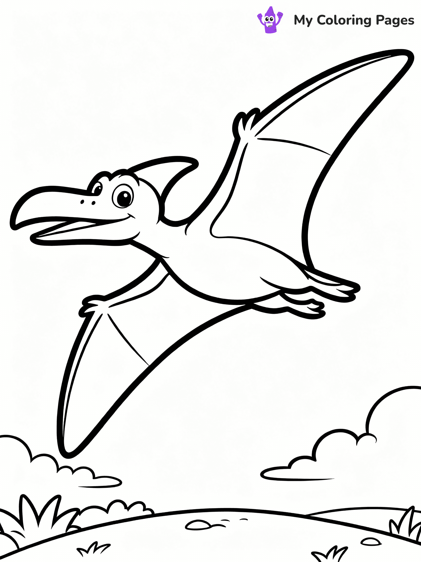Cute Dinosaur Coloring Pages - 45