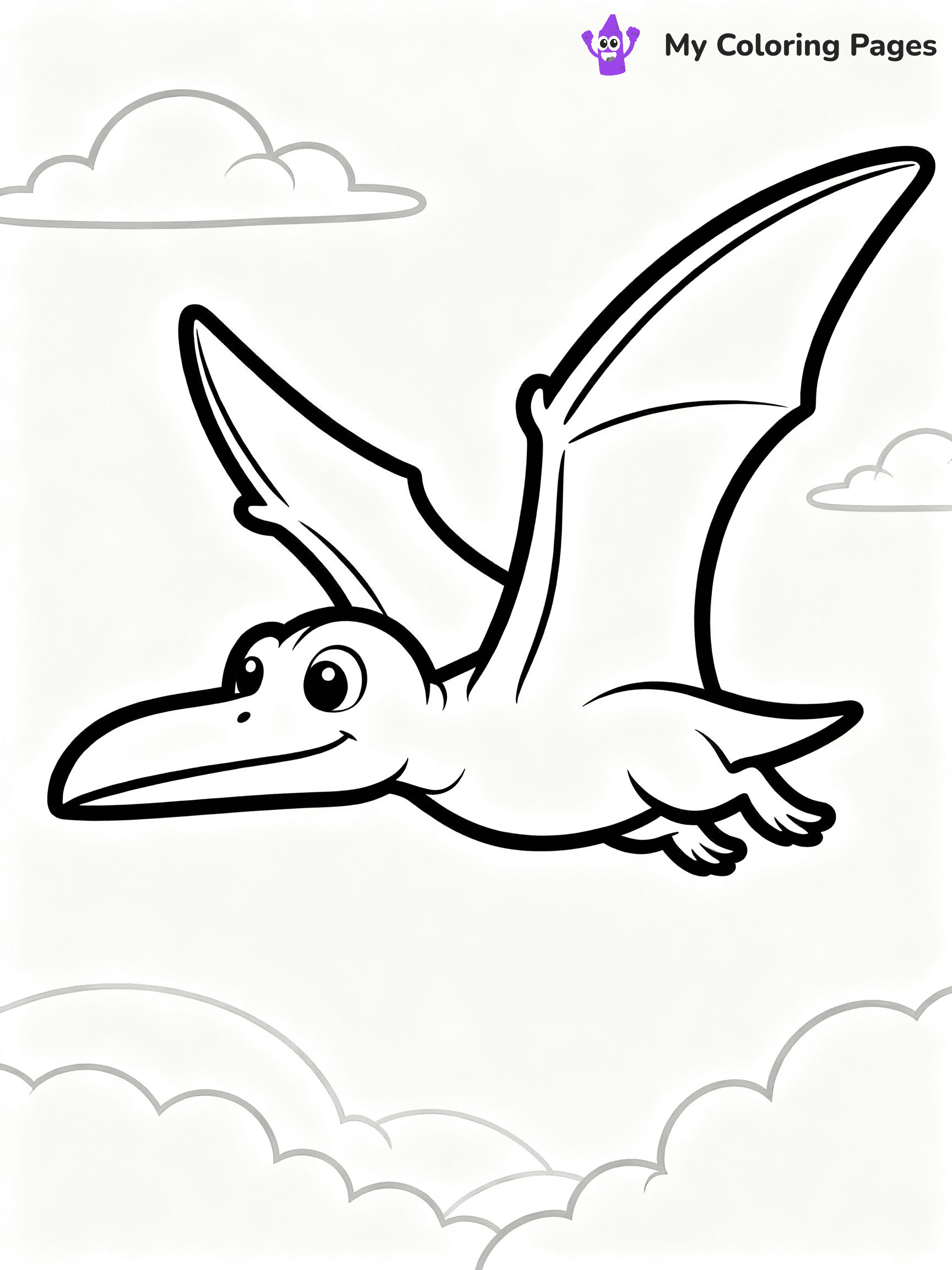 Cute Dinosaur Coloring Pages - 43