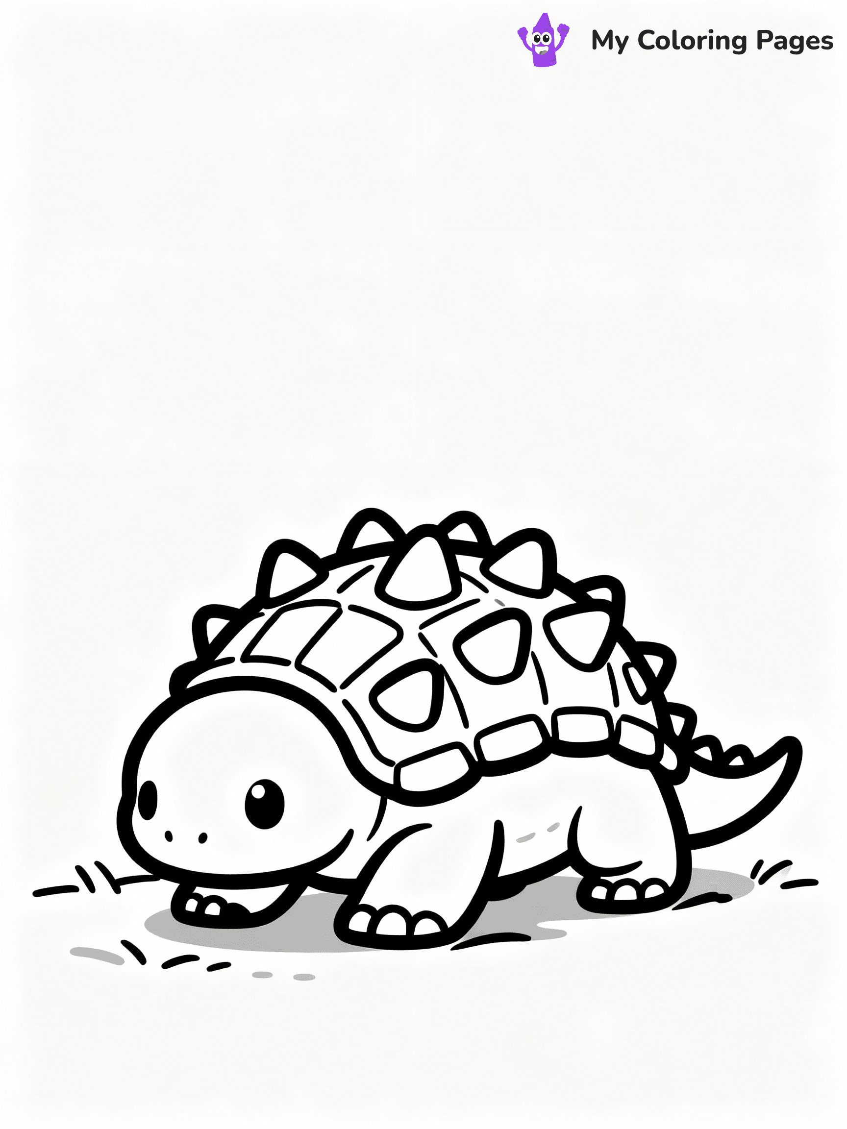 Cute Dinosaur Coloring Pages - 41