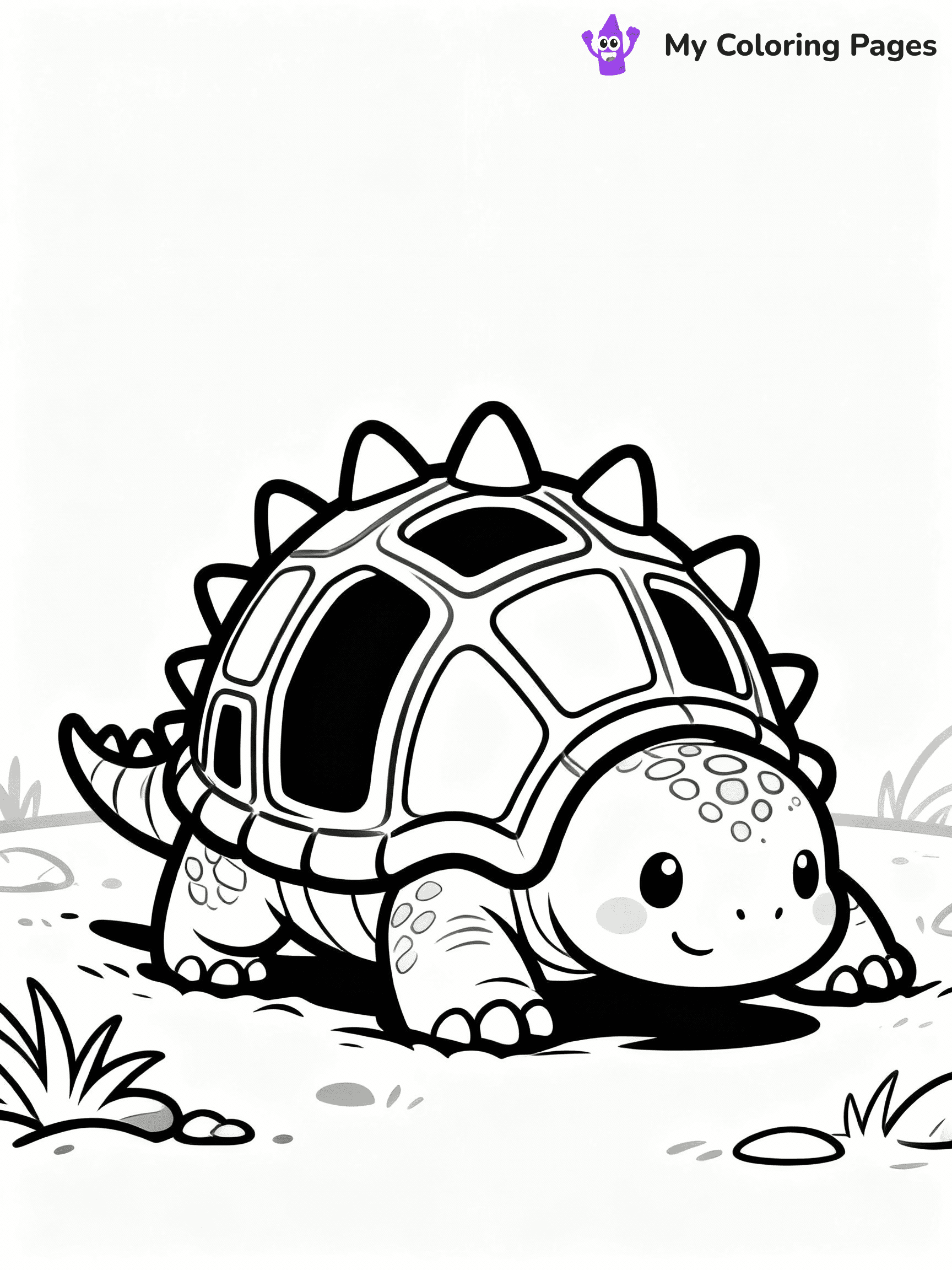 Cute Dinosaur Coloring Pages - 40