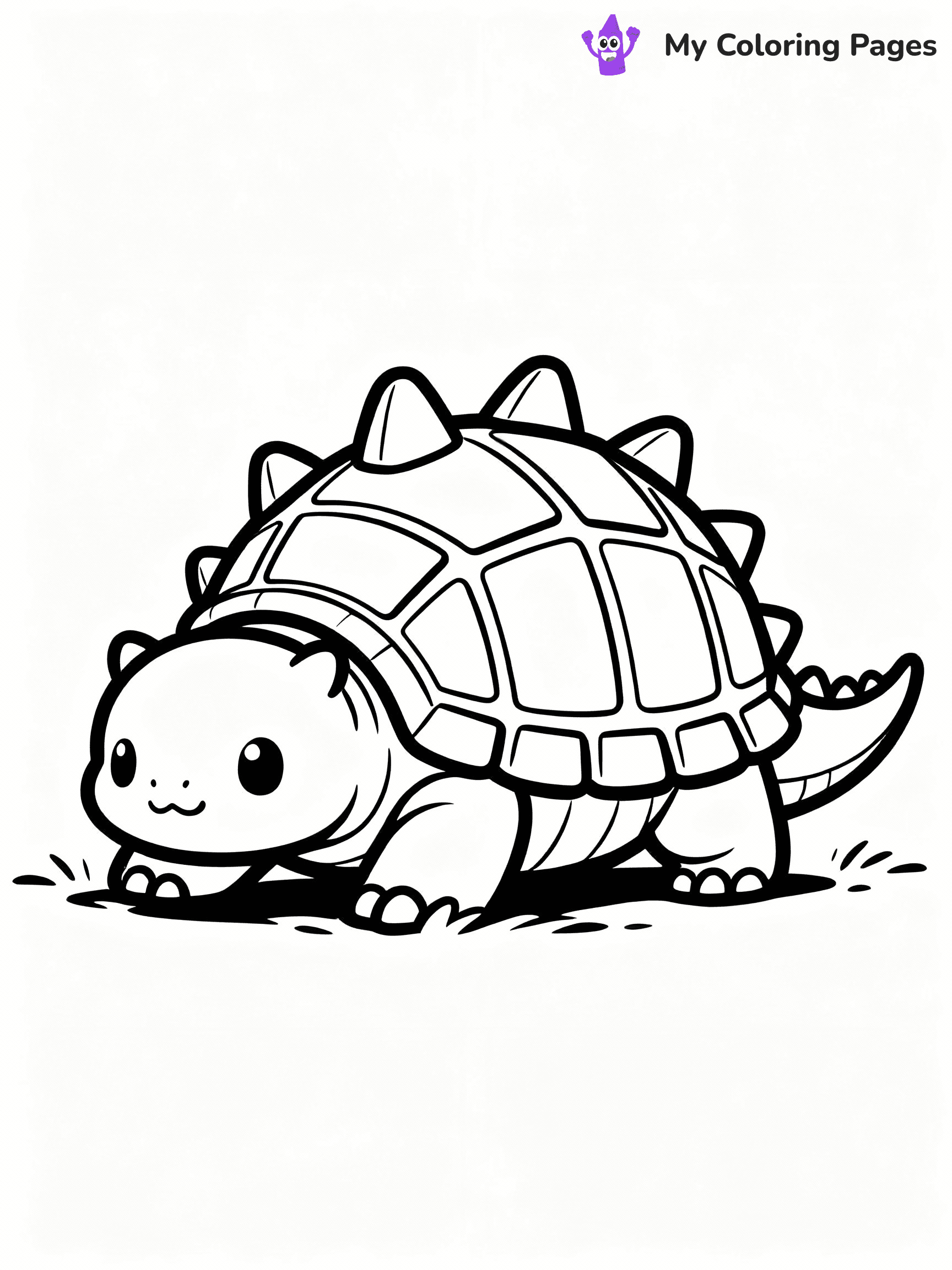 Cute Dinosaur Coloring Pages - 38