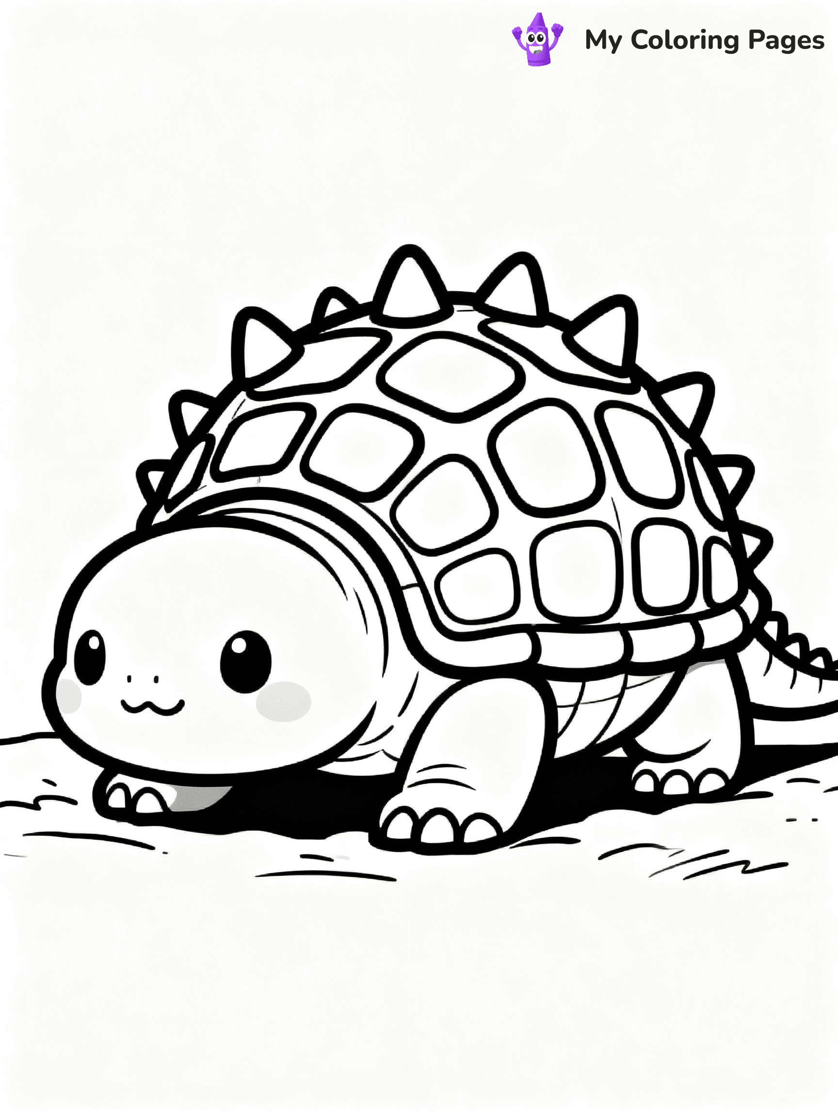 Cute Dinosaur Coloring Pages - 36