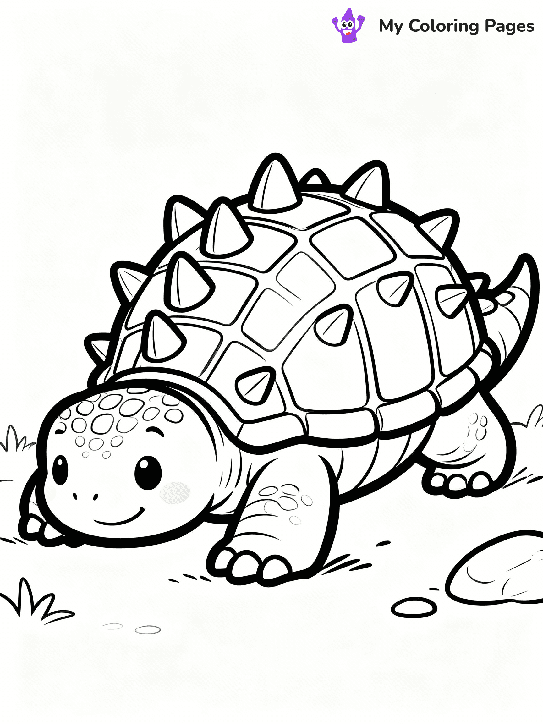 Cute Dinosaur Coloring Pages - 35
