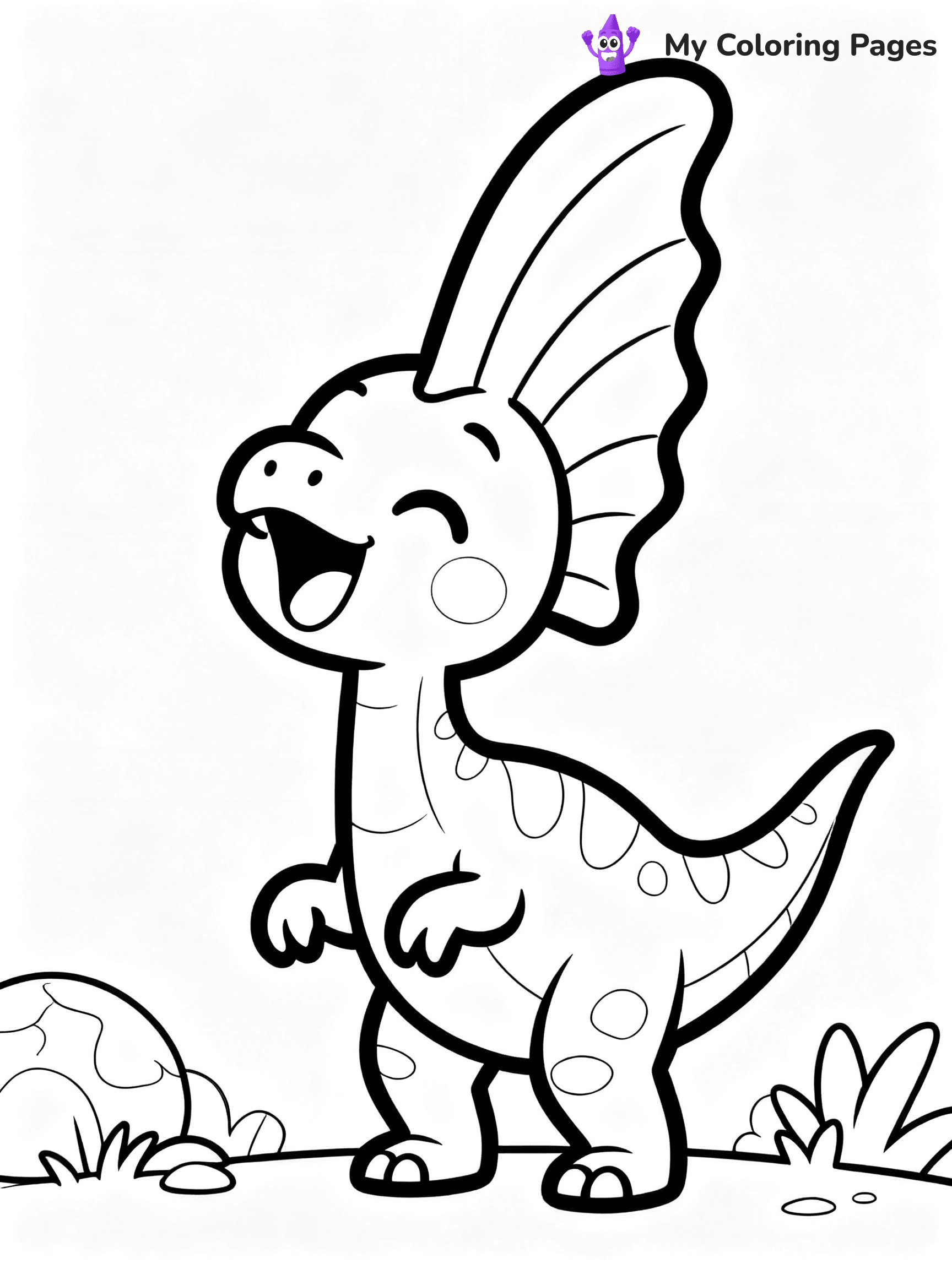 Cute Dinosaur Coloring Pages - 24