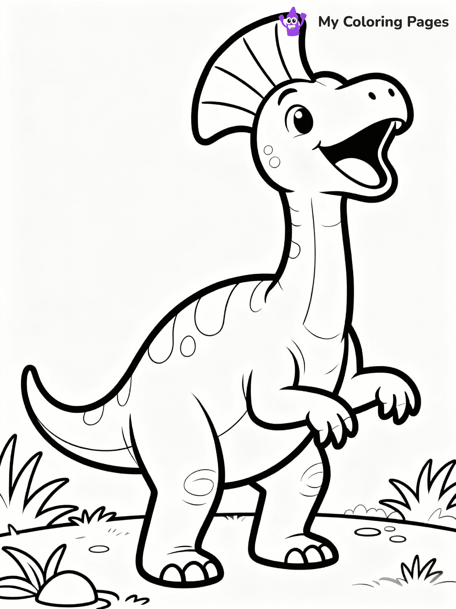 Cute Dinosaur Coloring Pages - 23