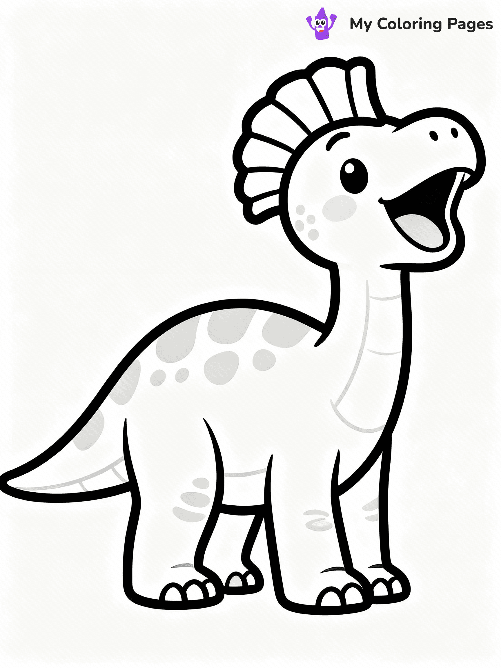 Cute Dinosaur Coloring Pages - 21