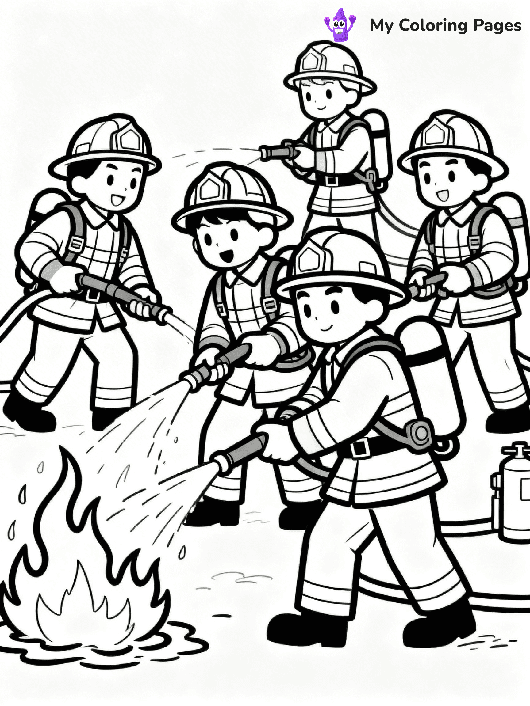 Firefighter Coloring Pages - 98