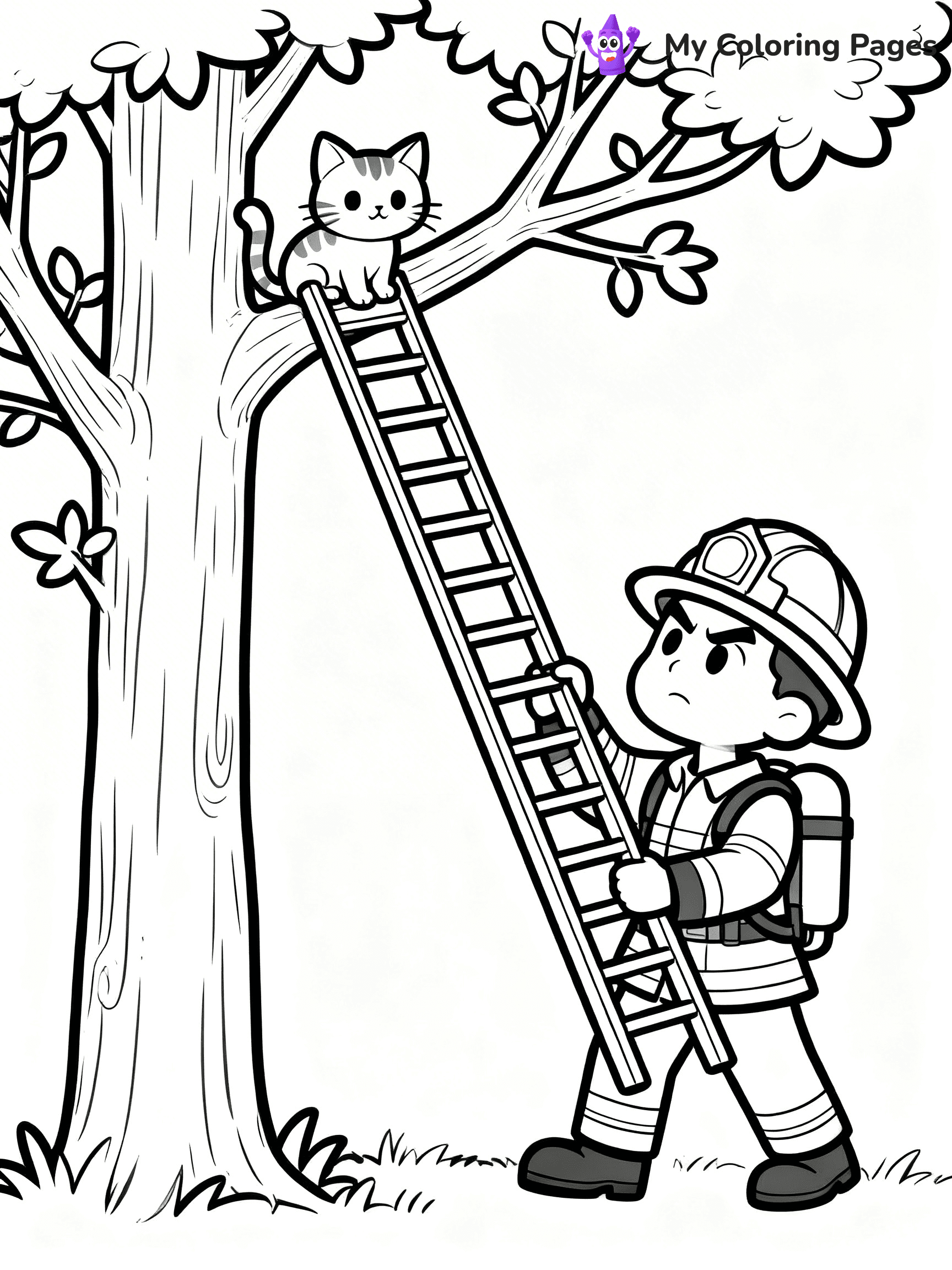 Firefighter Coloring Pages - 92