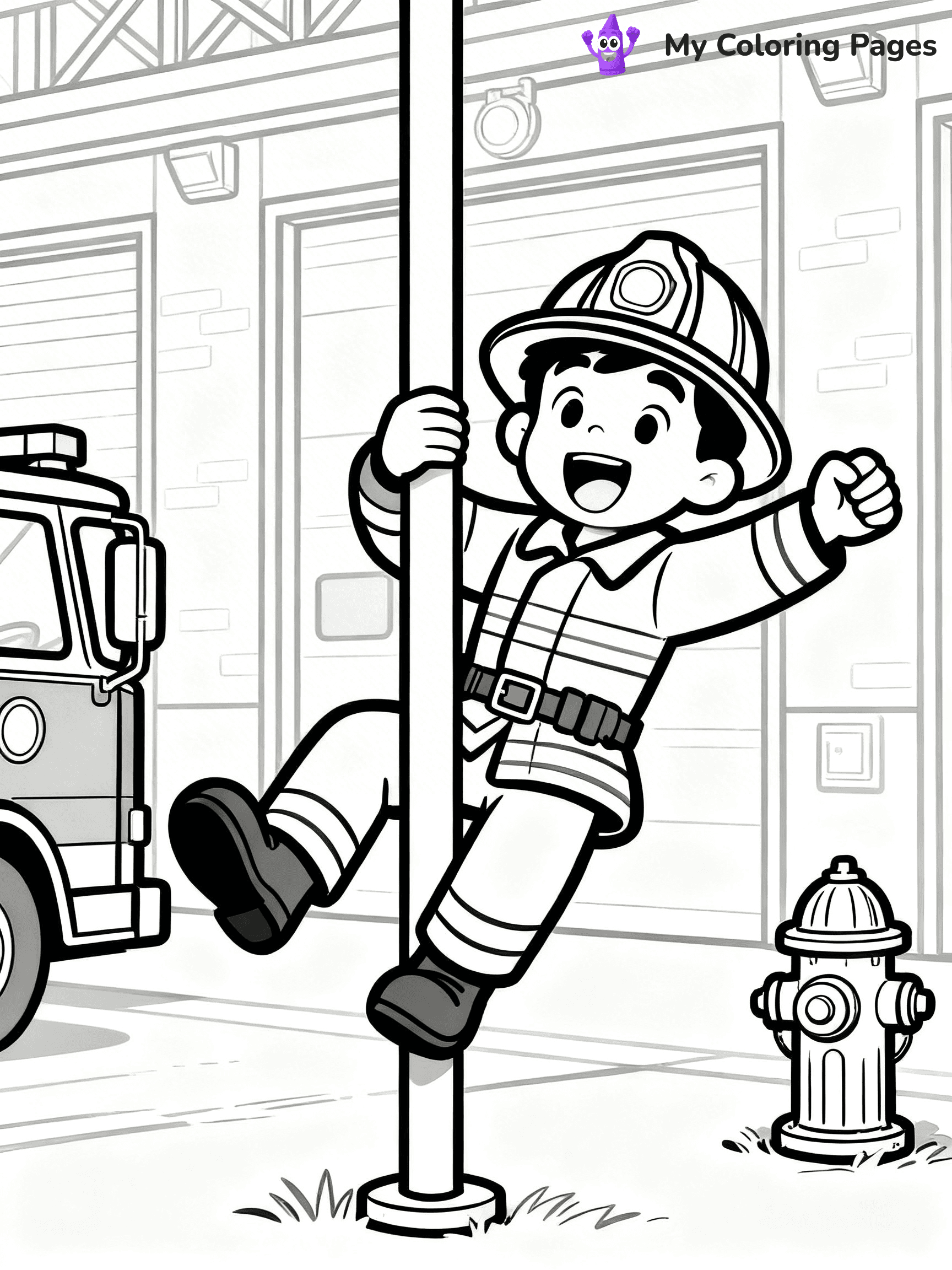 Firefighter Coloring Pages - 85