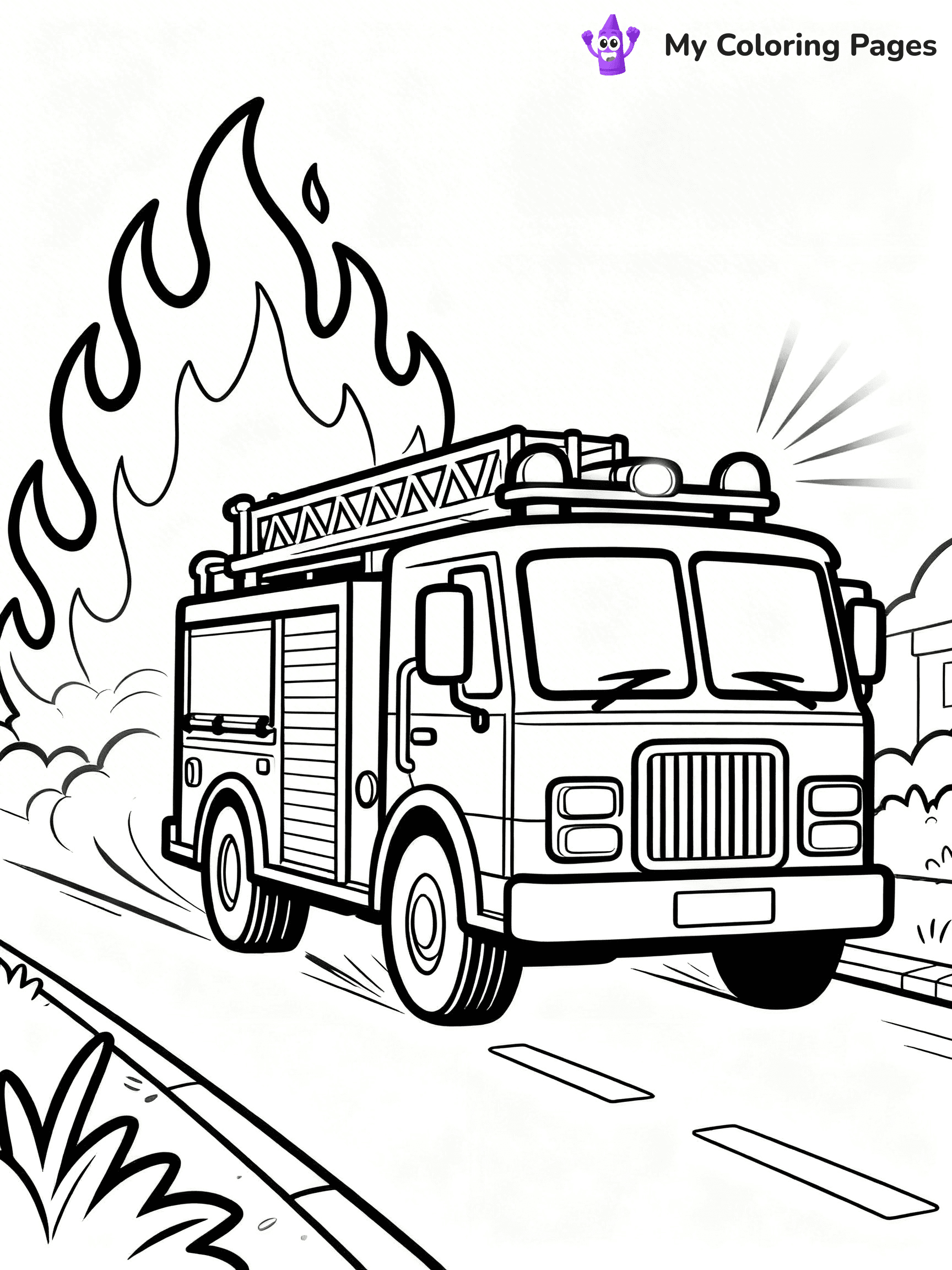 Firefighter Coloring Pages - 75