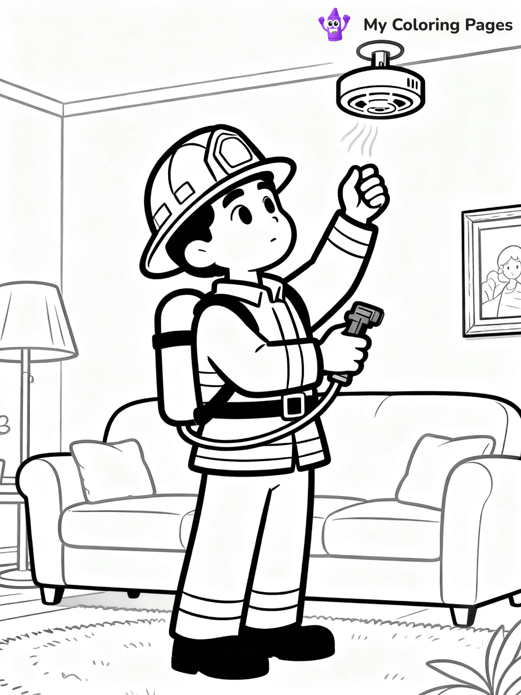 Firefighter Coloring Pages - 73