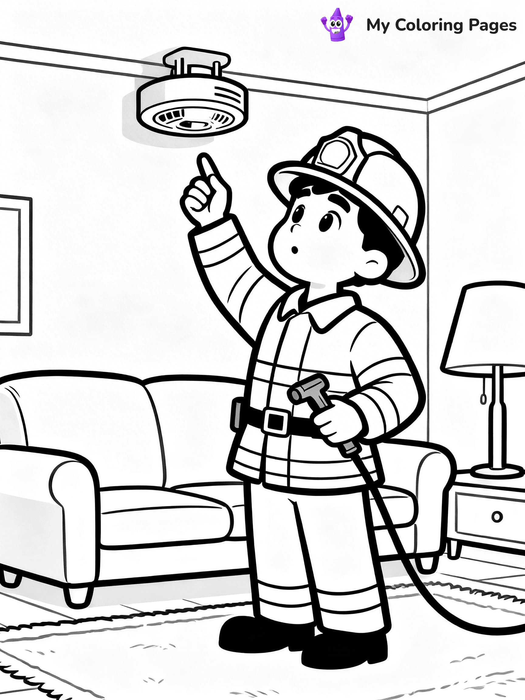 Firefighter Coloring Pages - 71