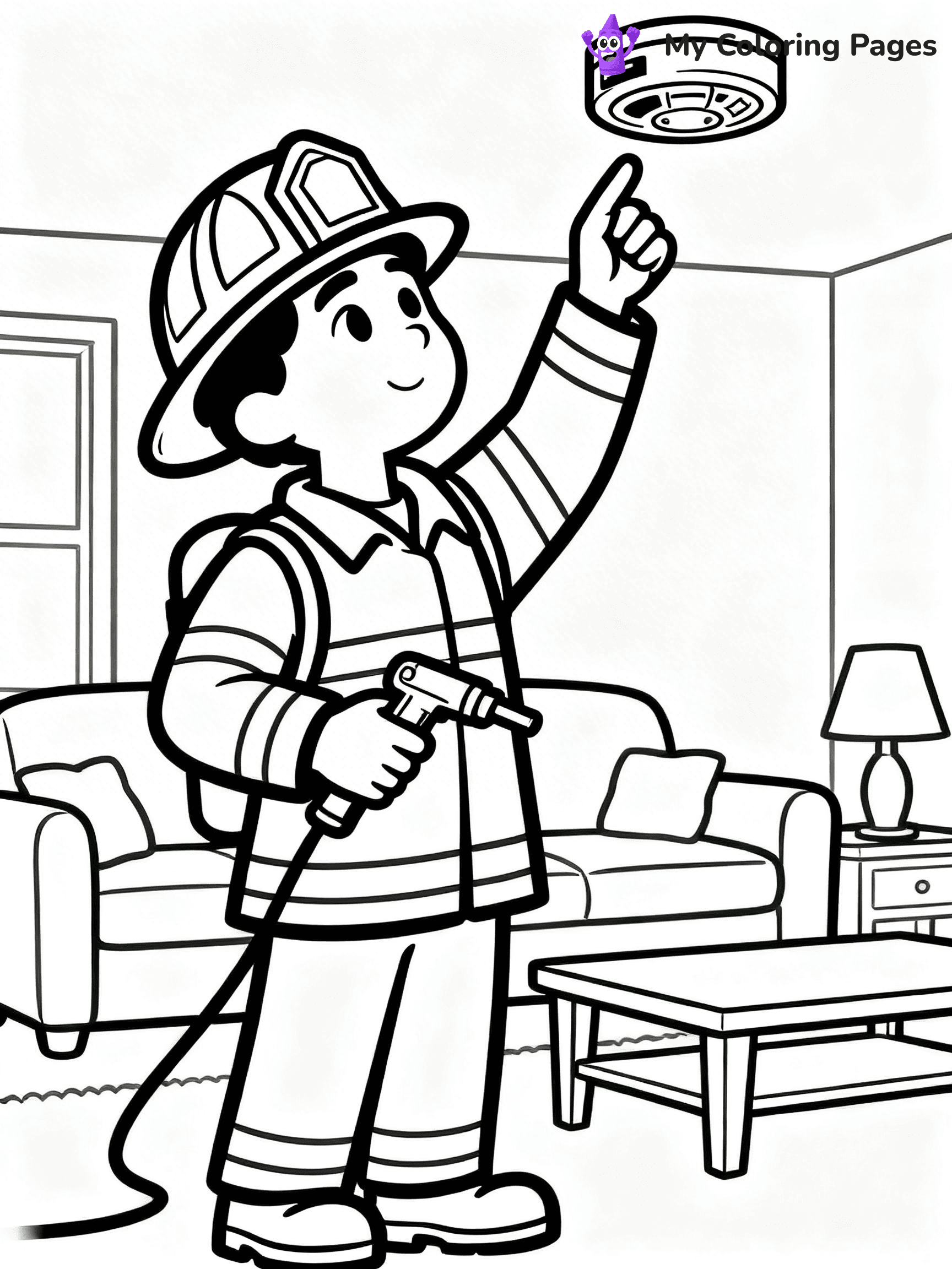 Firefighter Coloring Pages - 65