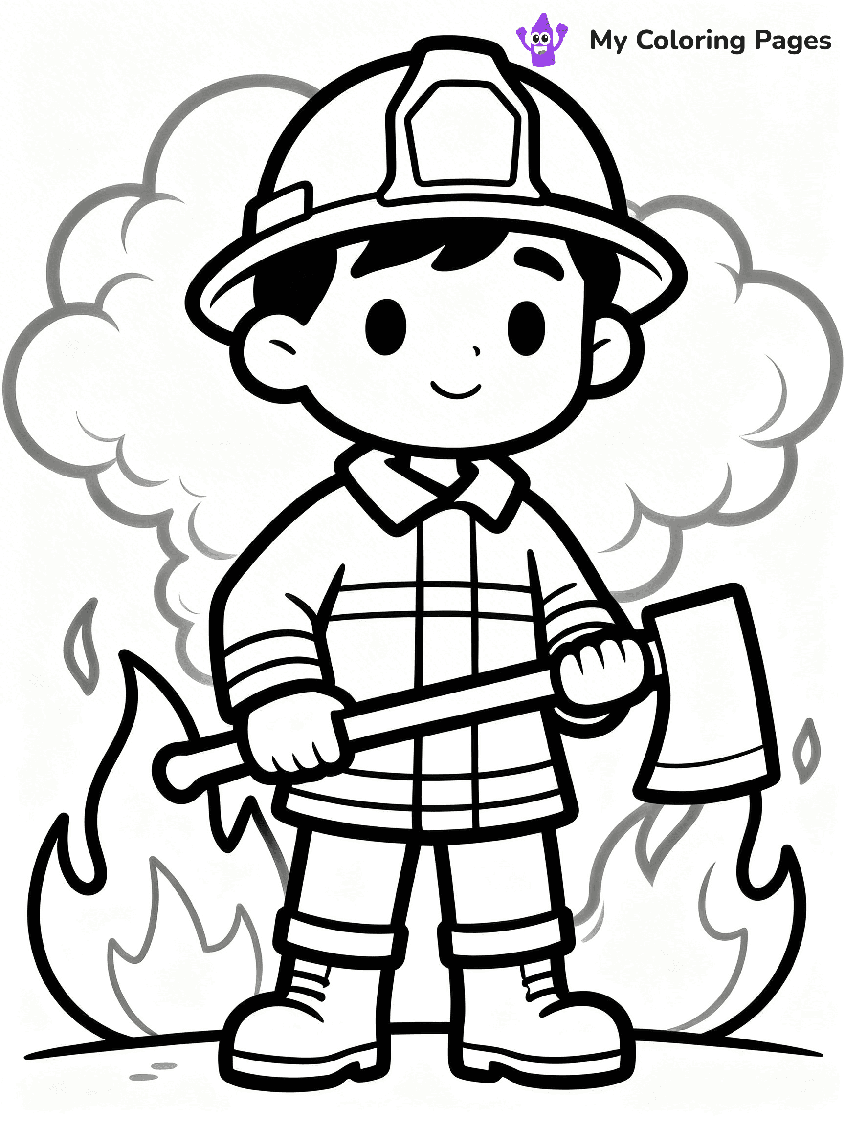 Firefighter Coloring Pages - 59