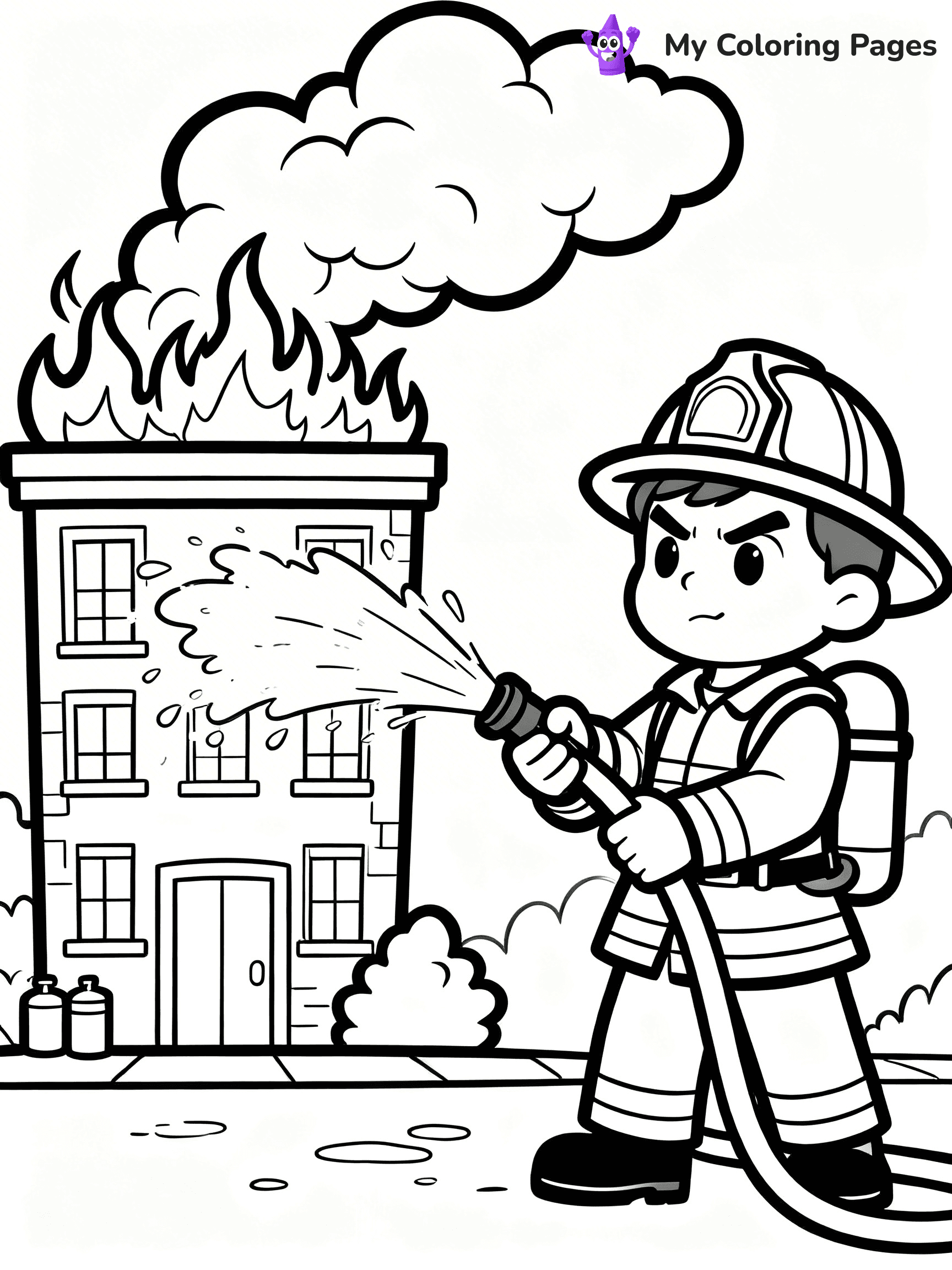 Firefighter Coloring Pages - 50