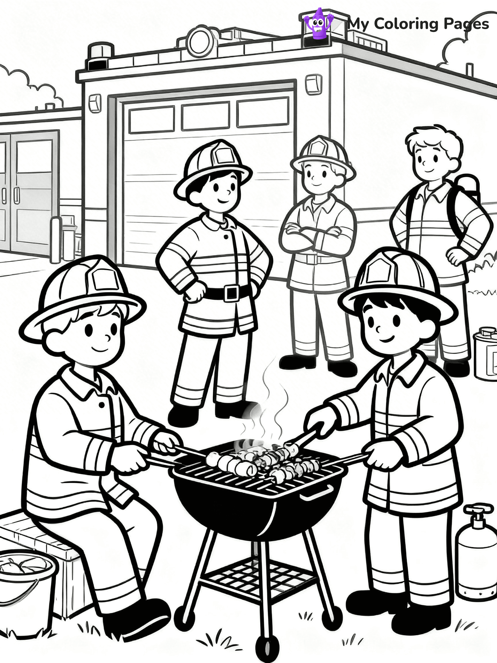 Firefighter Coloring Pages - 35