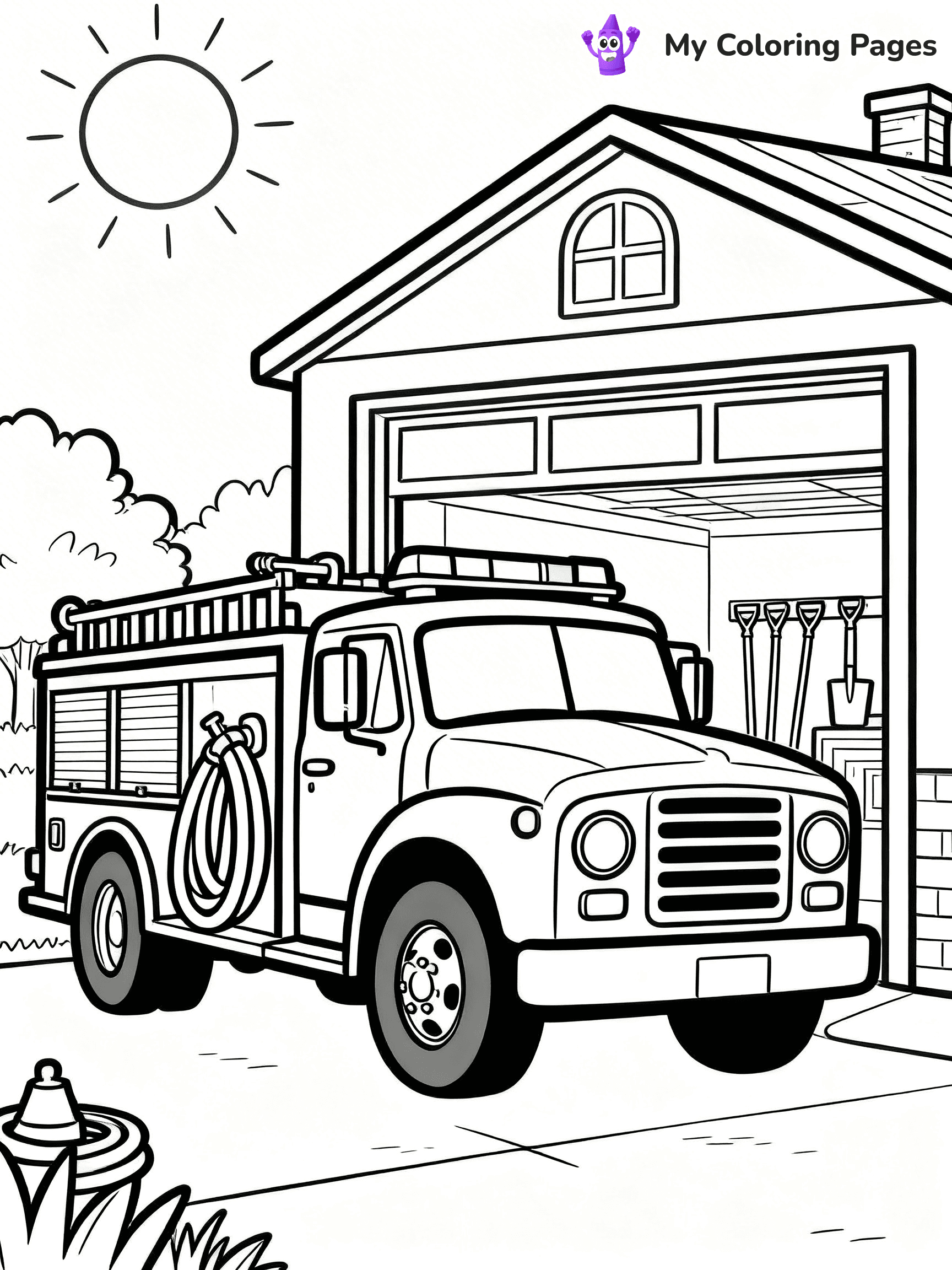 Firefighter Coloring Pages - 28