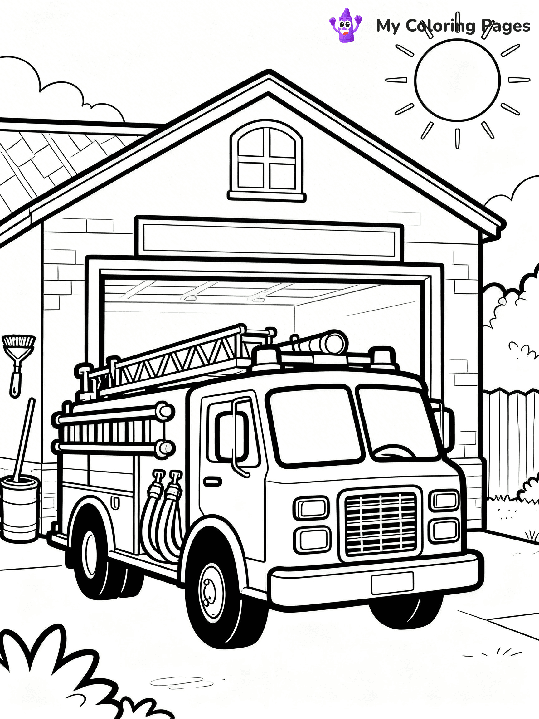 Firefighter Coloring Pages - 27