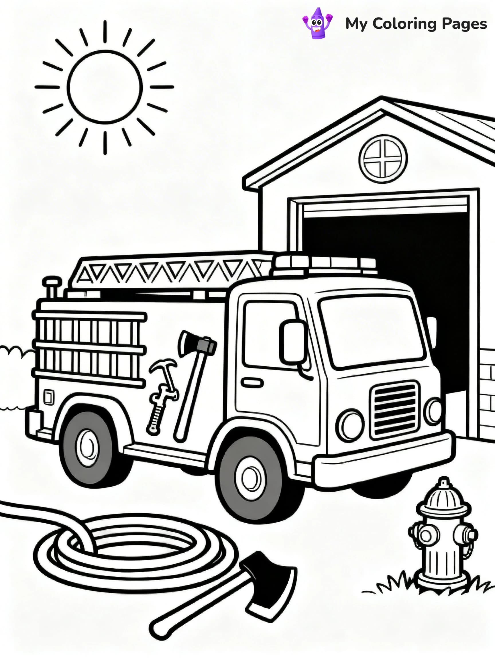 Firefighter Coloring Pages - 23