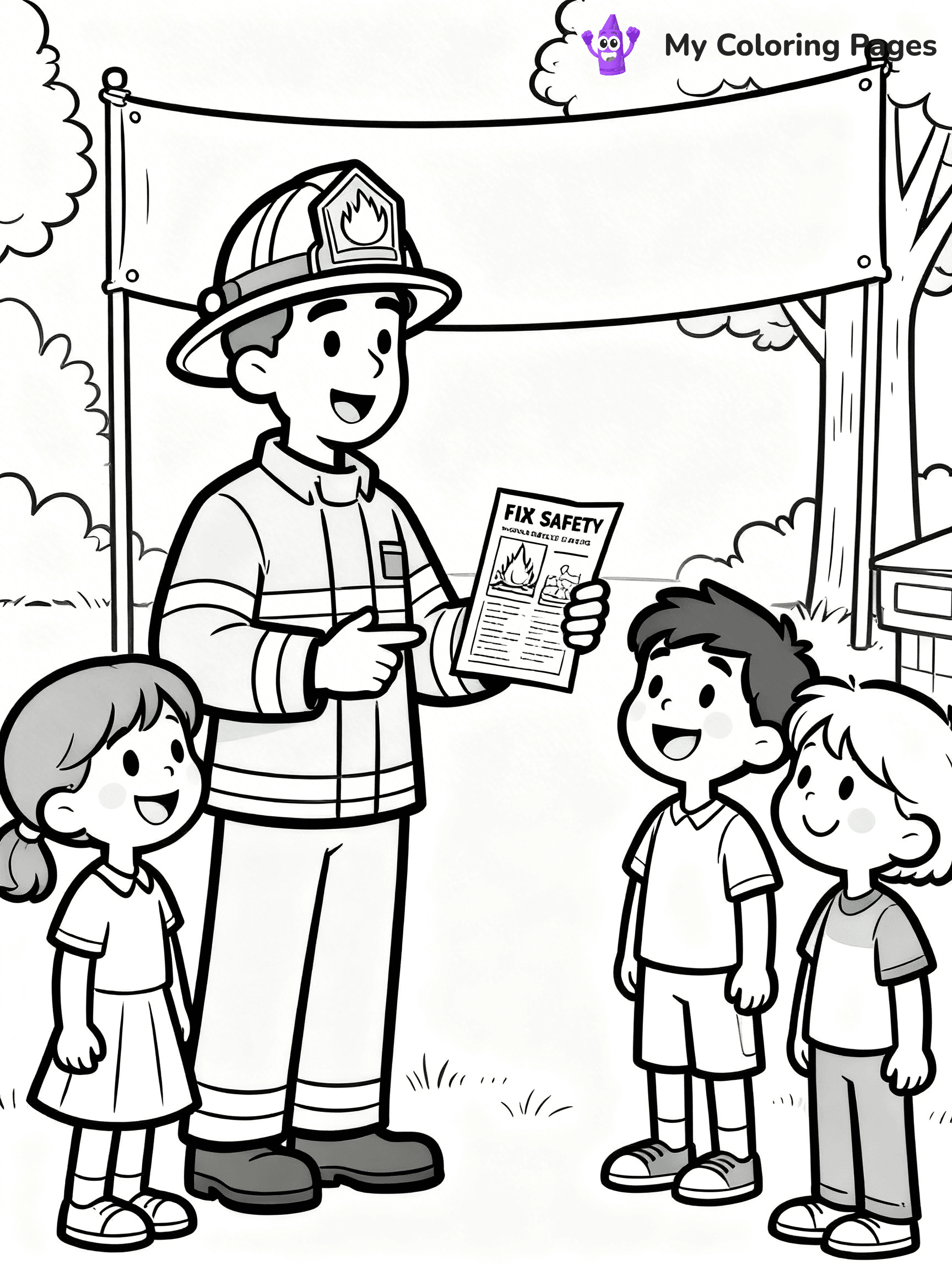 Firefighter Coloring Pages - 13