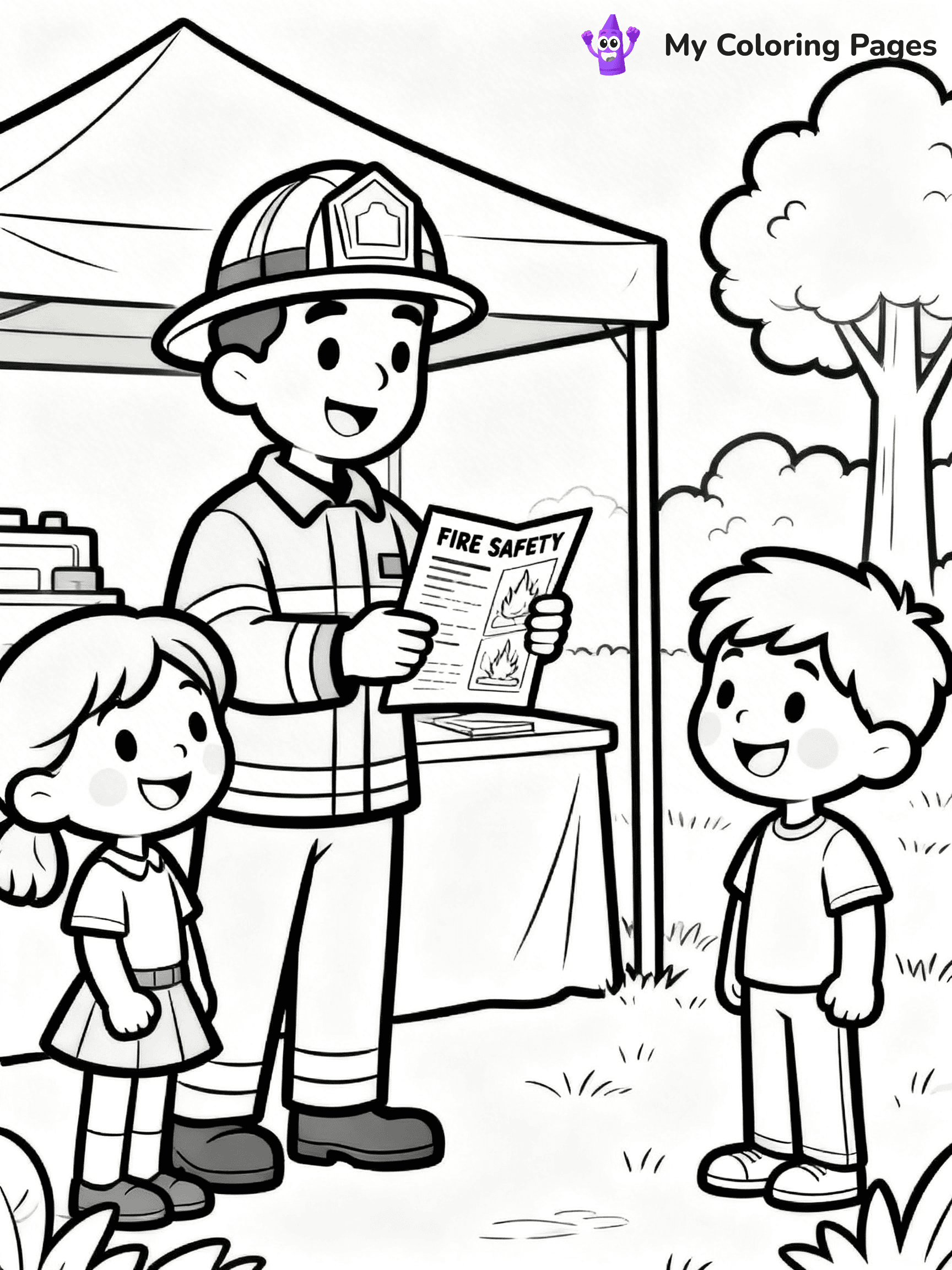 Firefighter Coloring Pages - 11