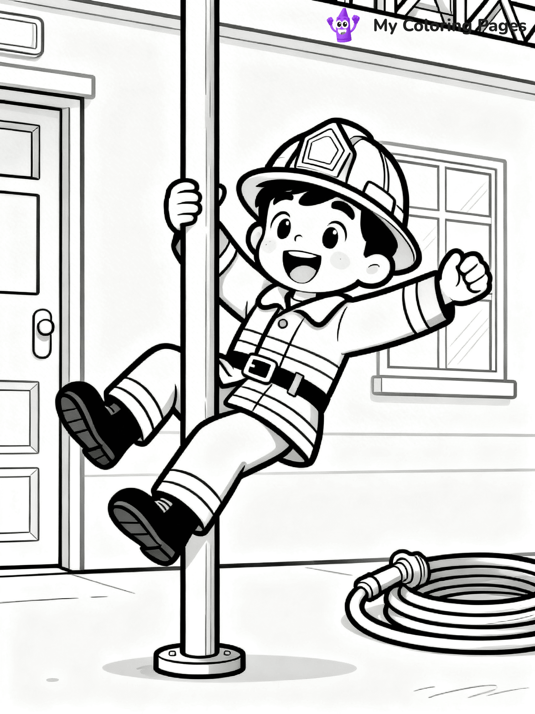 Firefighter Coloring Pages - 9