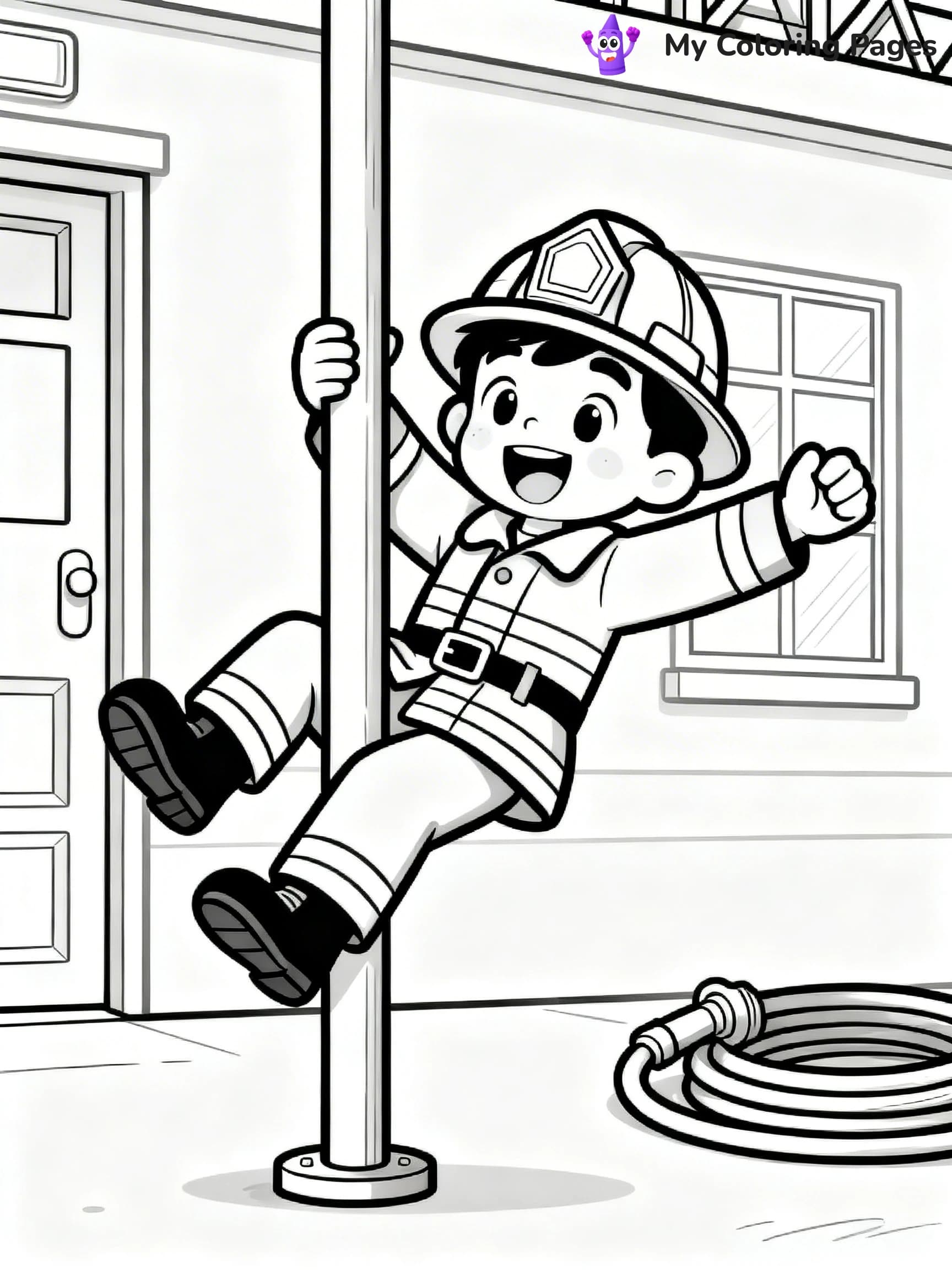 Firefighter Coloring Pages - 9