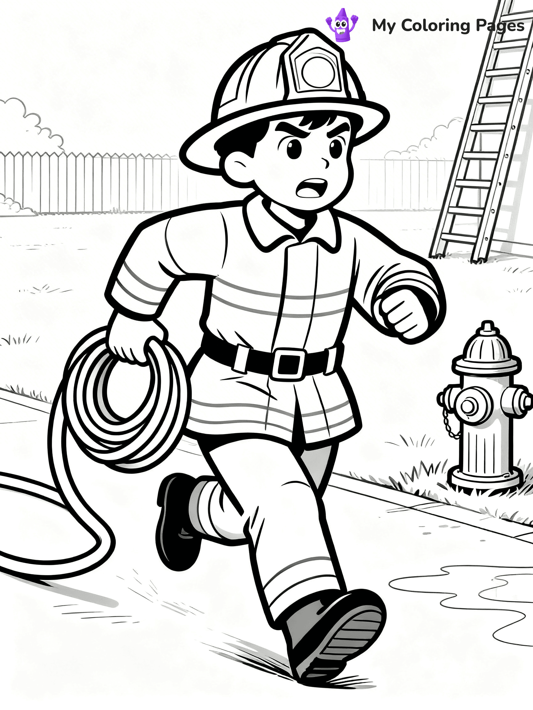 Firefighter Coloring Pages - 7
