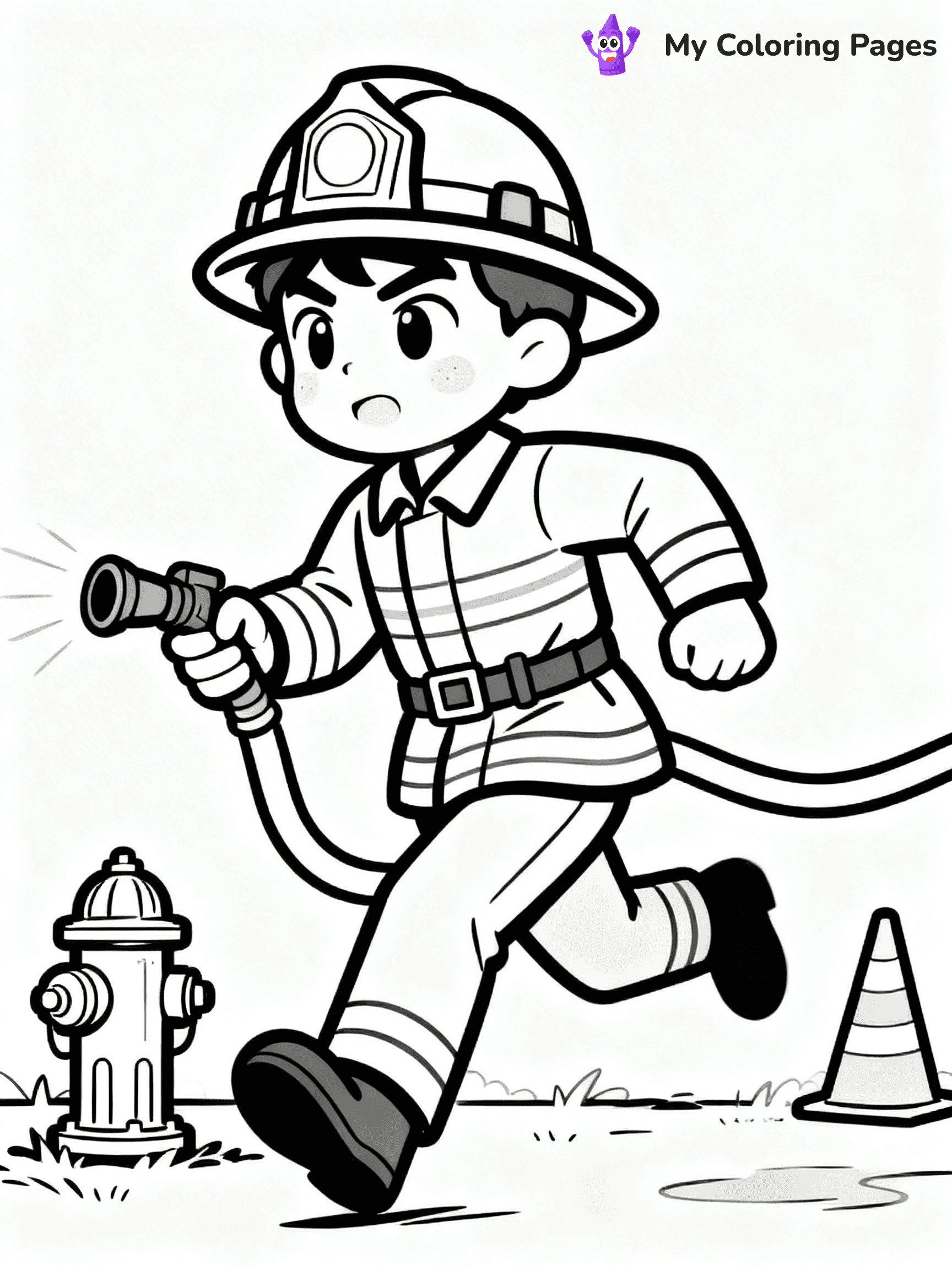 Firefighter Coloring Pages - 6
