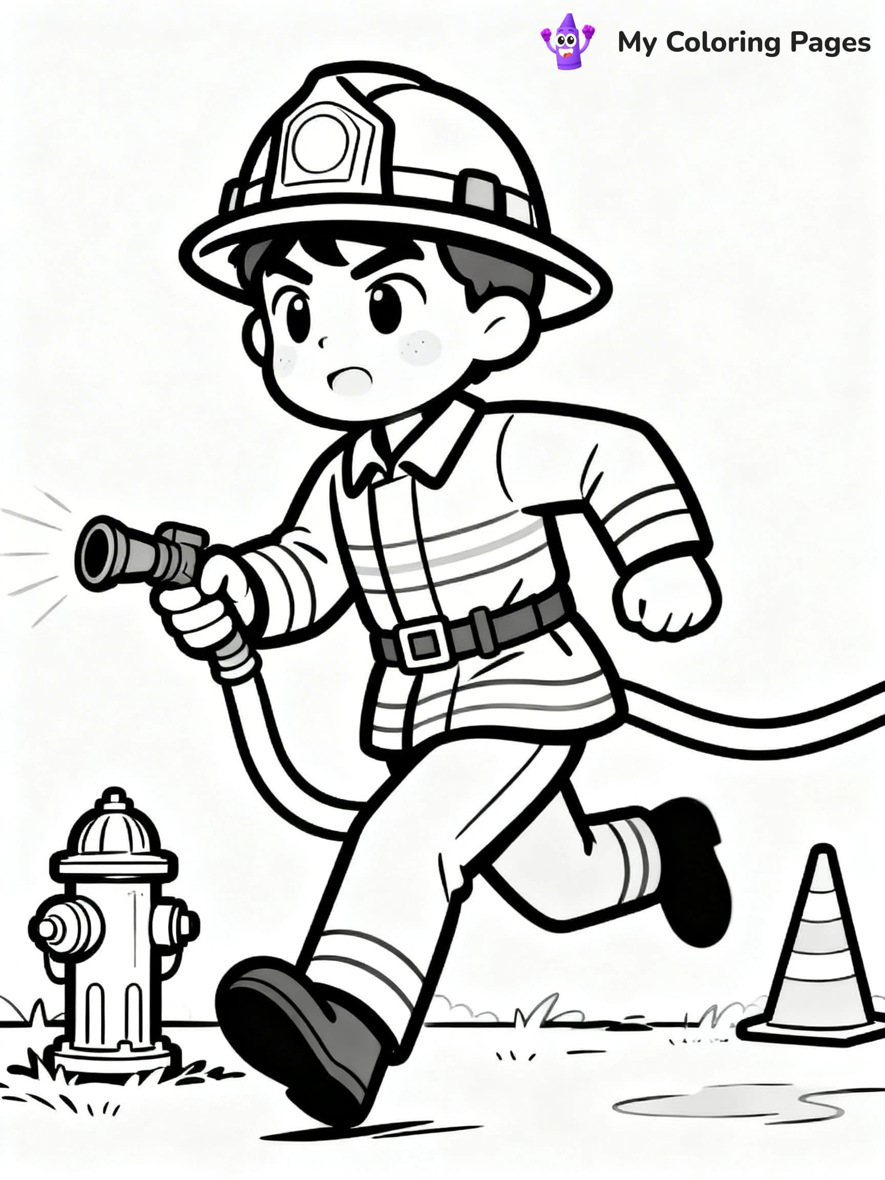 Firefighter Coloring Pages - 6