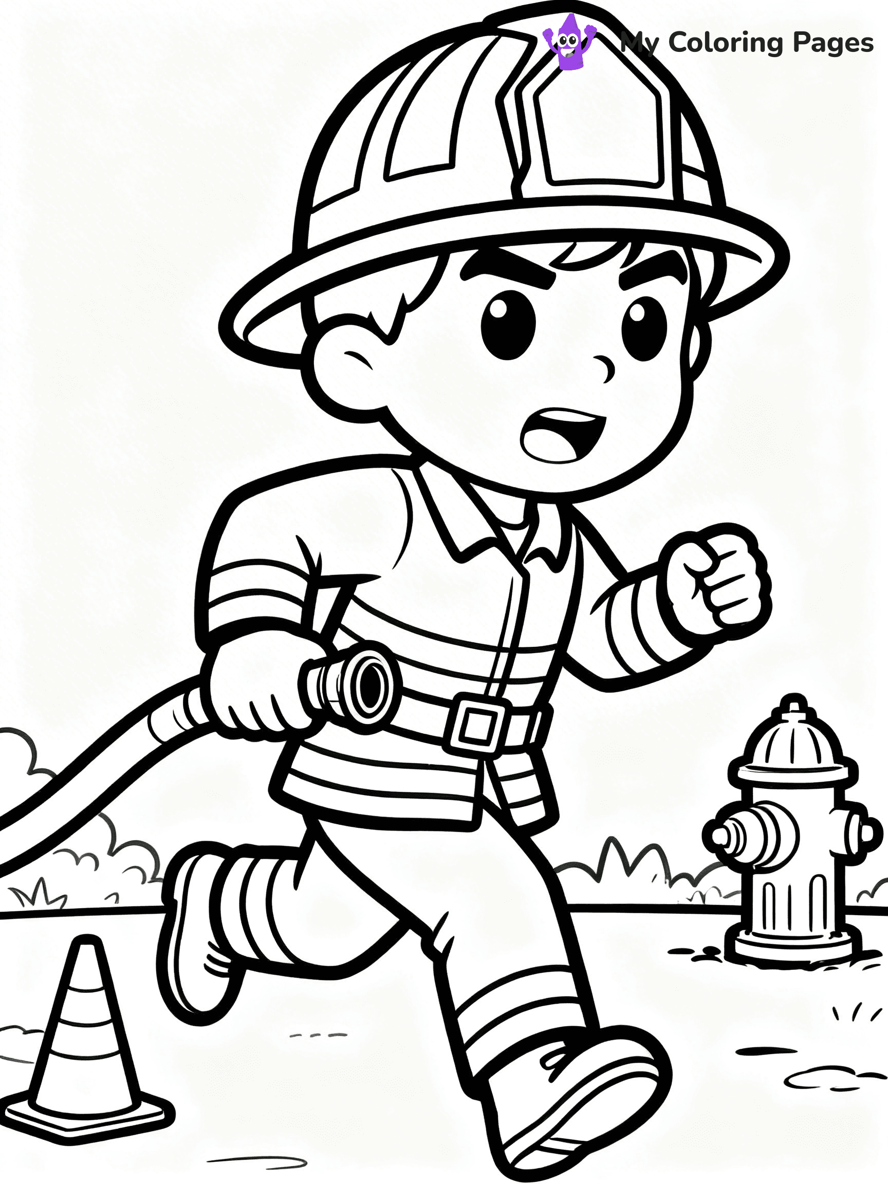 Firefighter Coloring Pages - 3