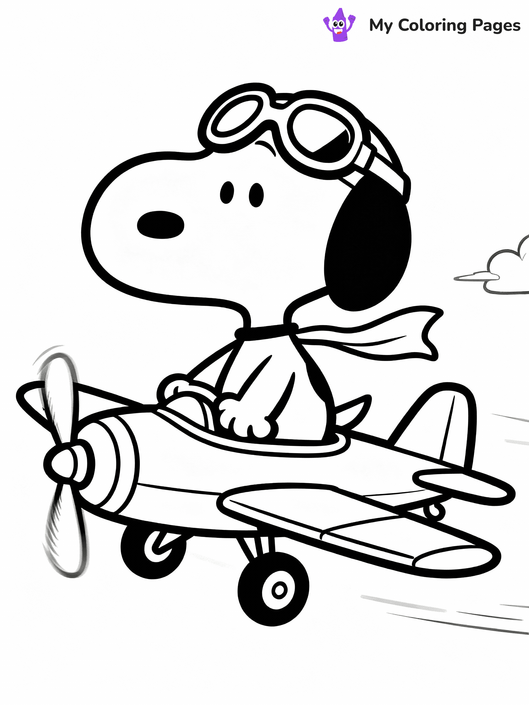 Snoopy Coloring Pages - 37