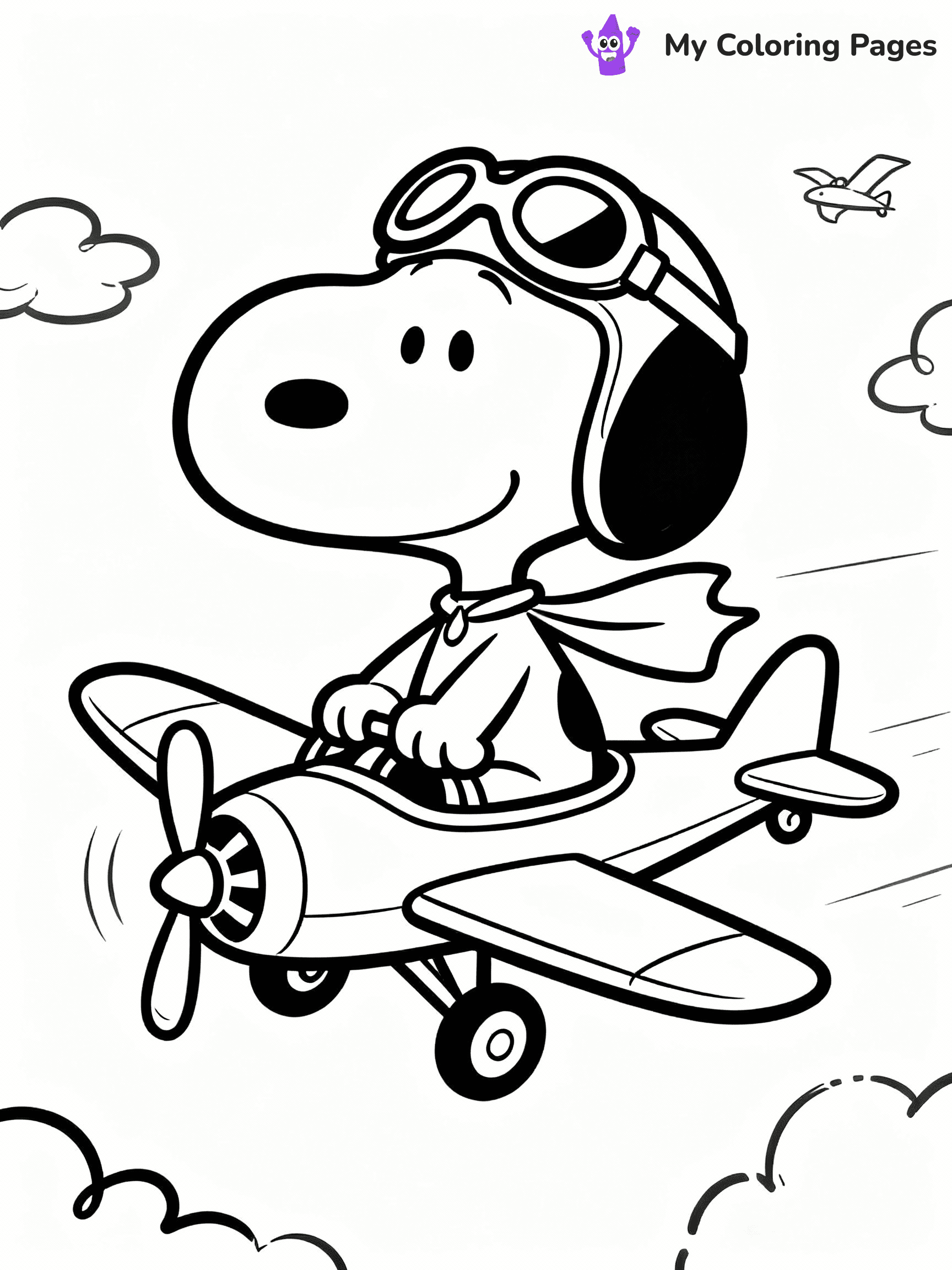 Snoopy Coloring Pages - 36