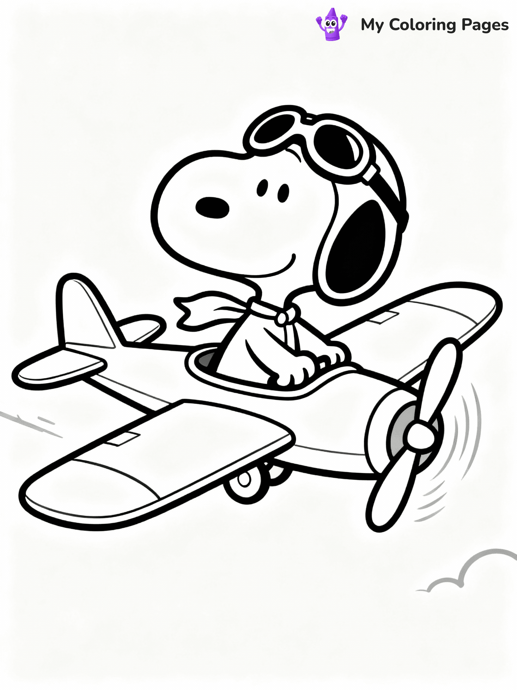 Snoopy Coloring Pages - 35