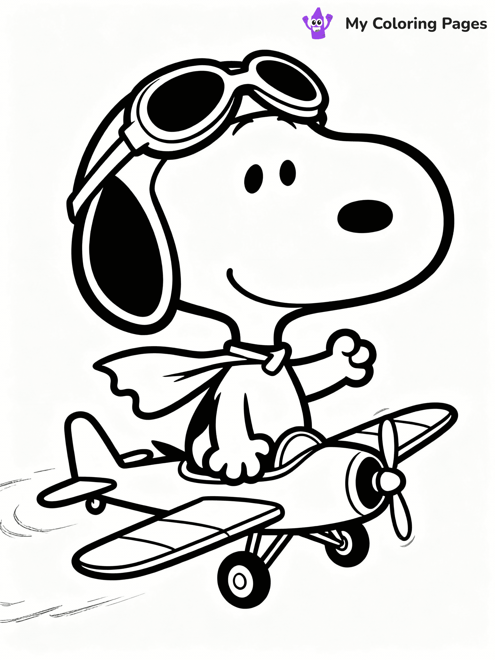 Snoopy Coloring Pages - 30